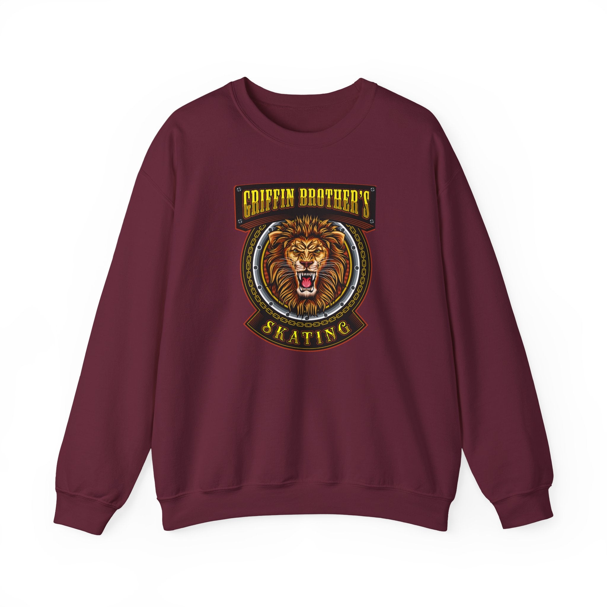 Griffin Brothers Skating Lion Crewneck Sweatshirt
