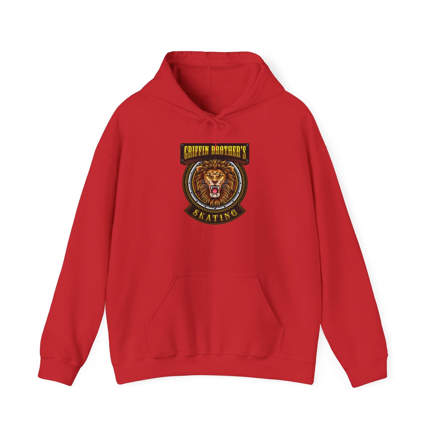 Griffin Authority Skating Hoodie — Vintage Lion Patch Graphic