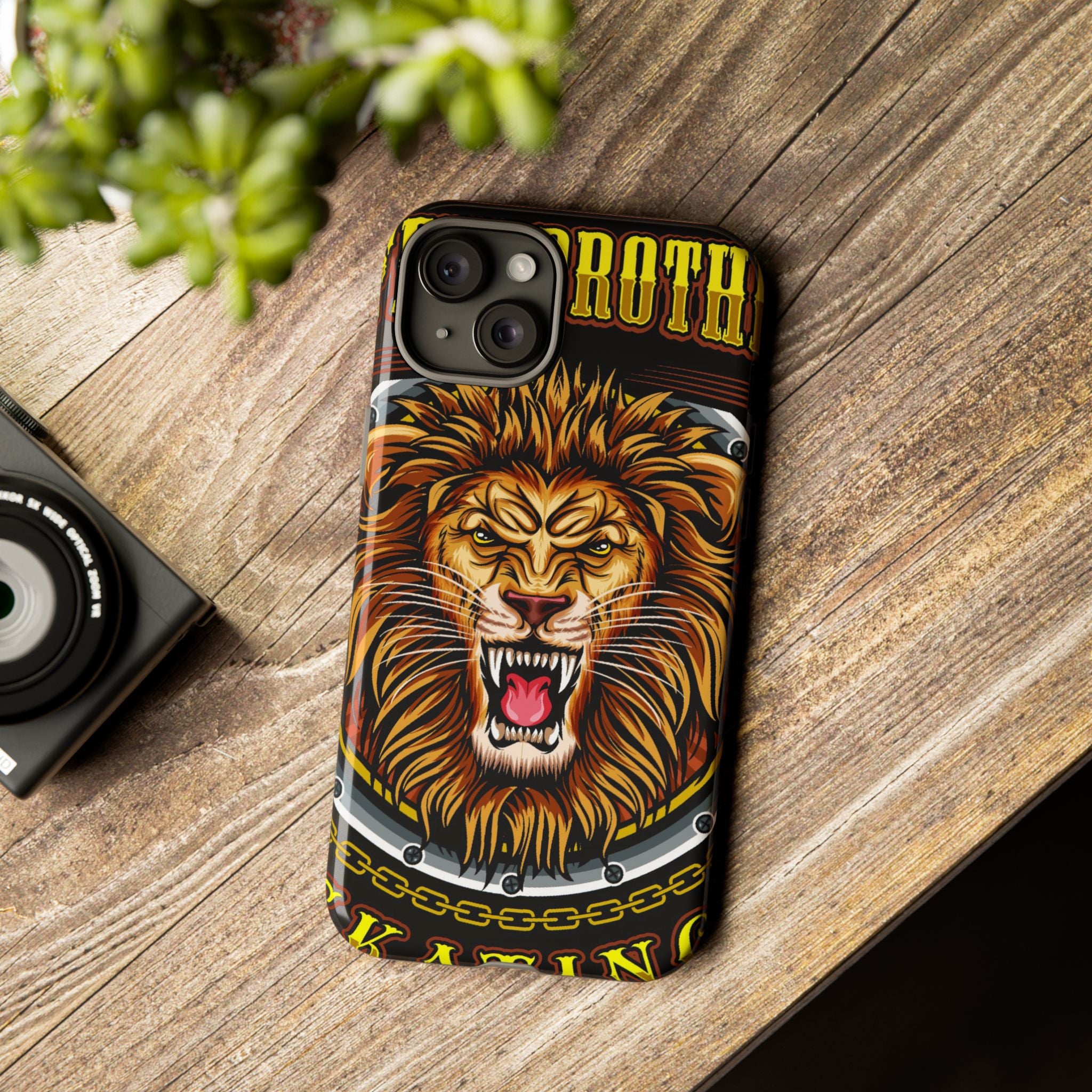 Lion King Tough Cases Phone Case — Fierce Roaring Lion Design, Protective Shockproof Cover