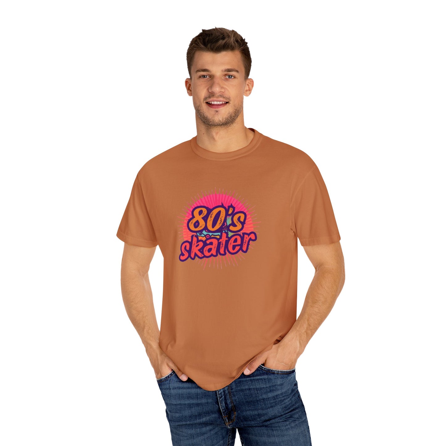 80's Skater T-Shirt — Retro Neon Skateboard Tee
