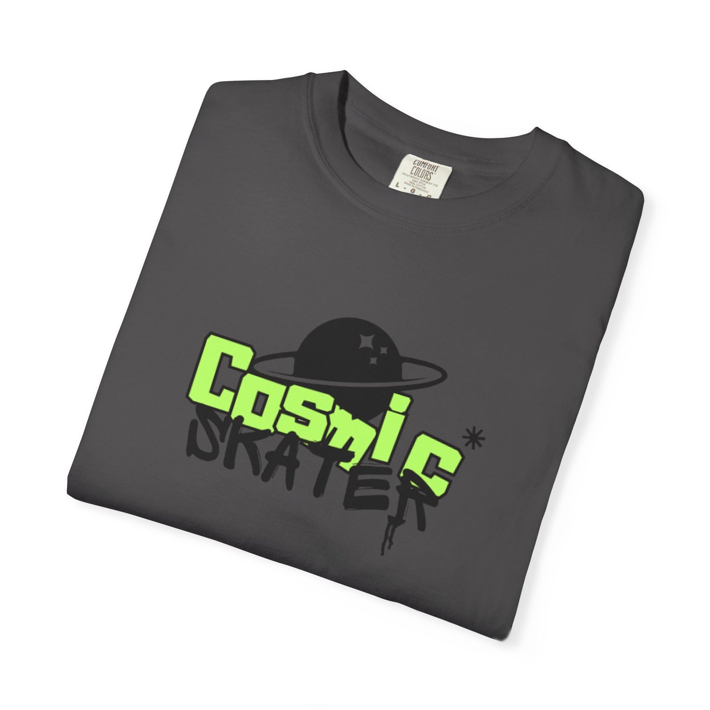 Cosmic Skater Graphic T-Shirt — Planet Skateboard Tee