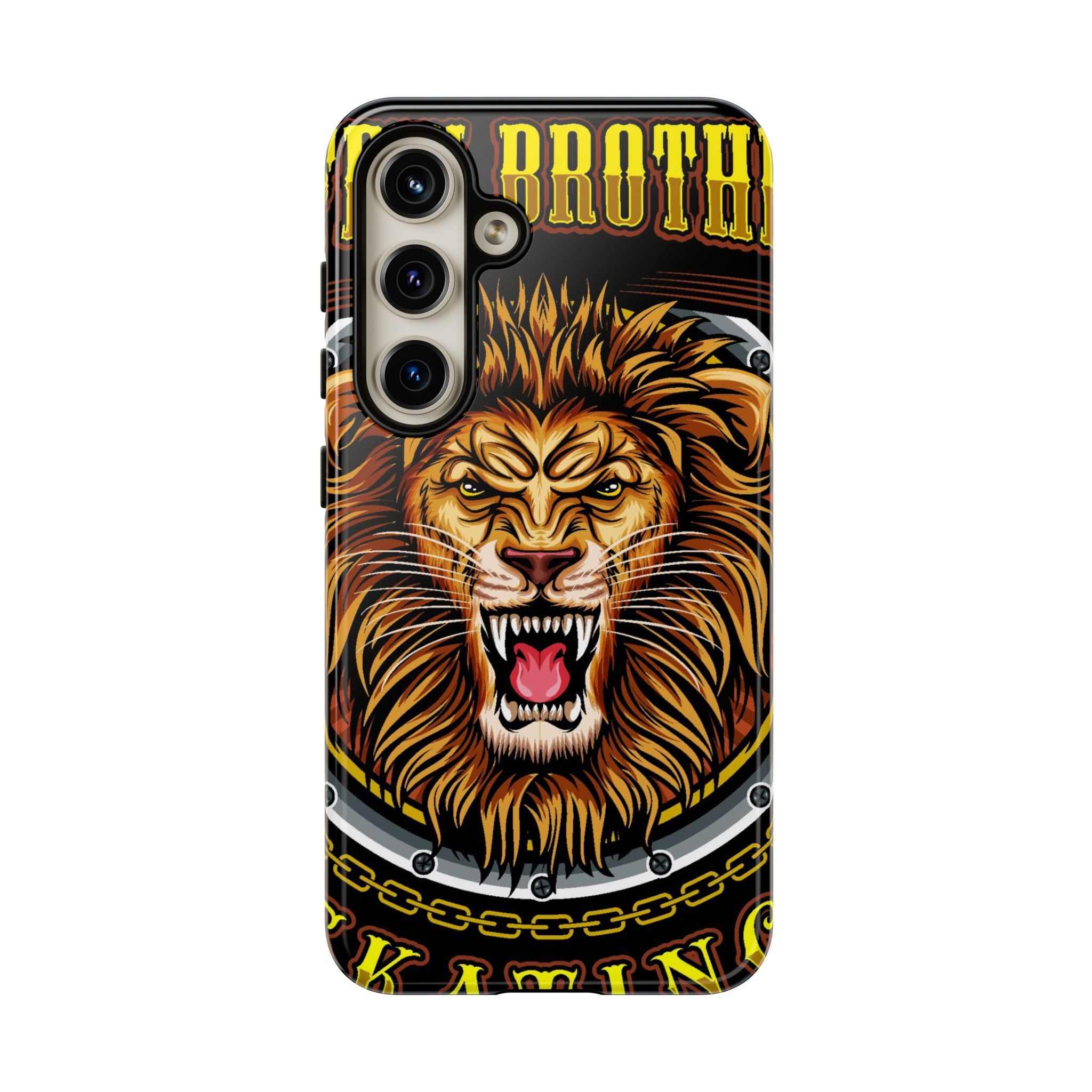 Lion King Tough Cases Phone Case — Fierce Roaring Lion Design, Protective Shockproof Cover