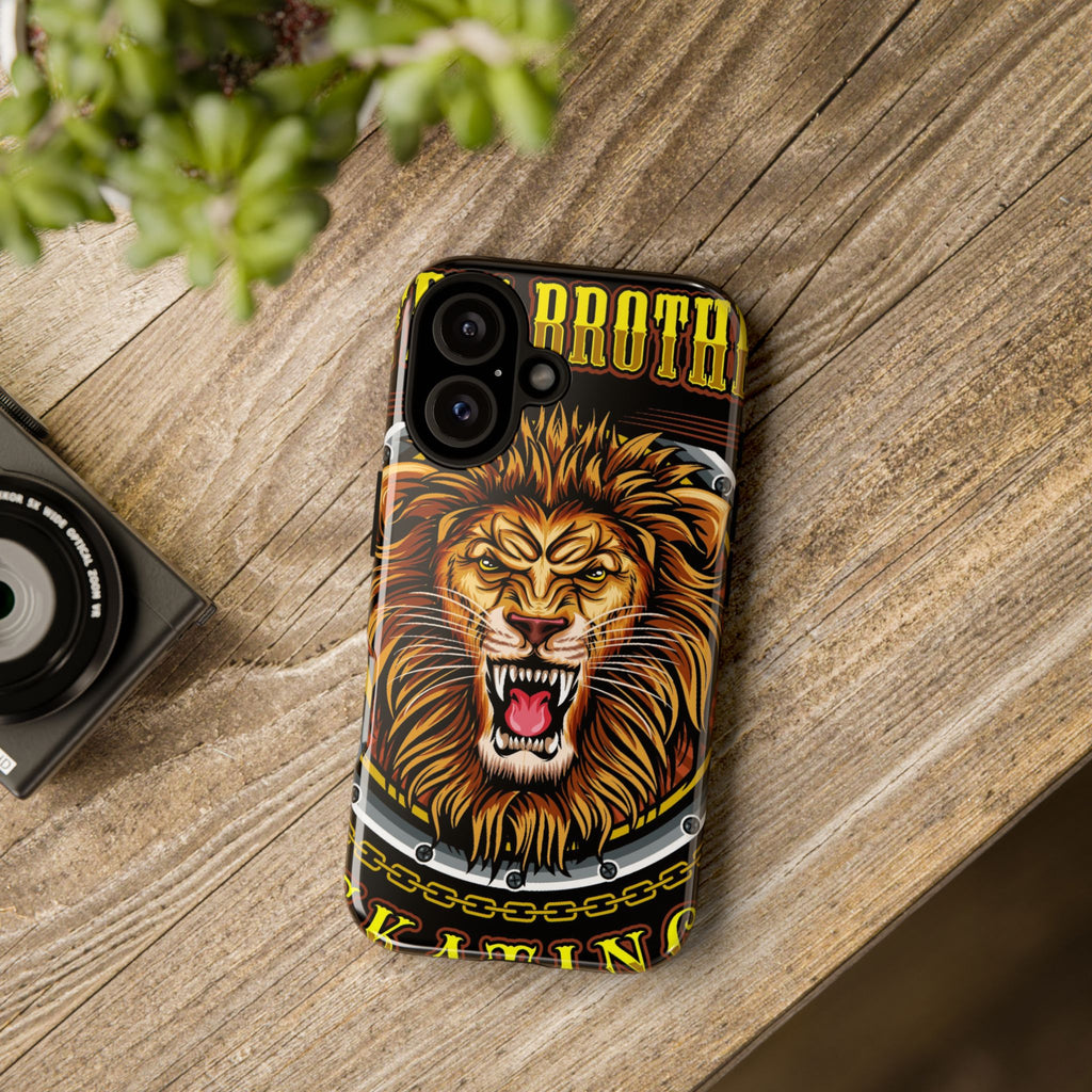Lion King Tough Cases Phone Case — Fierce Roaring Lion Design, Protective Shockproof Cover