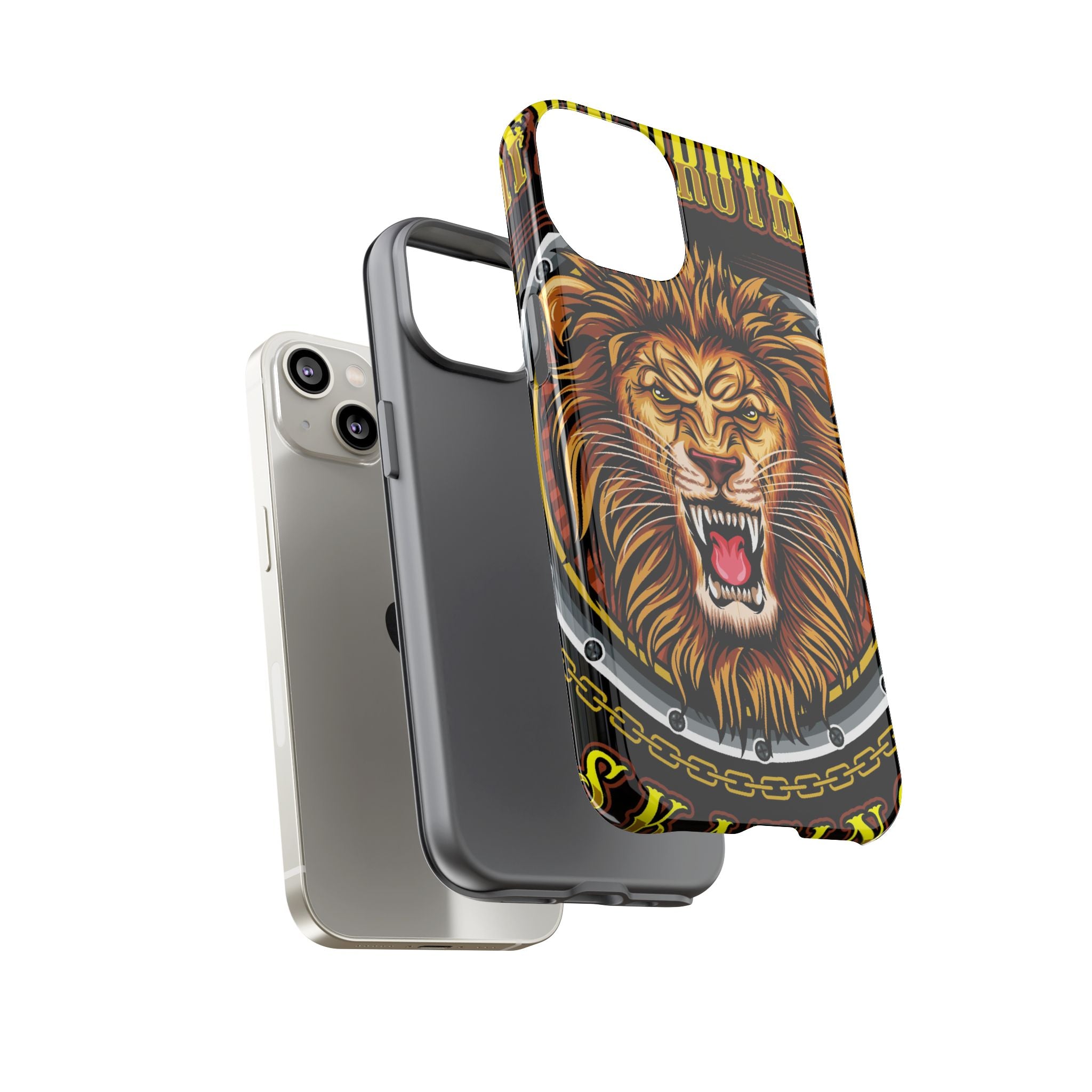 Lion King Tough Cases Phone Case — Fierce Roaring Lion Design, Protective Shockproof Cover