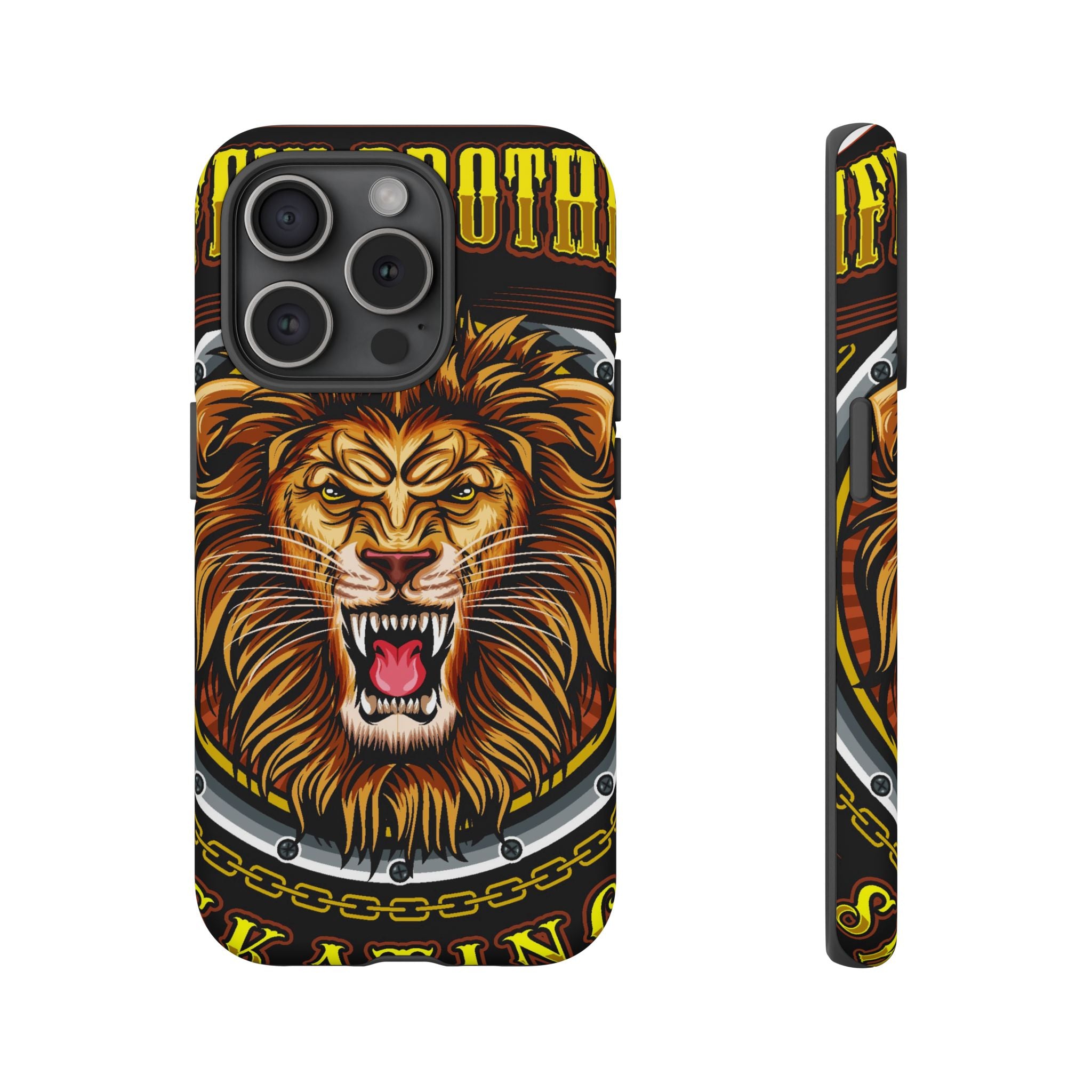 Lion King Tough Cases Phone Case — Fierce Roaring Lion Design, Protective Shockproof Cover