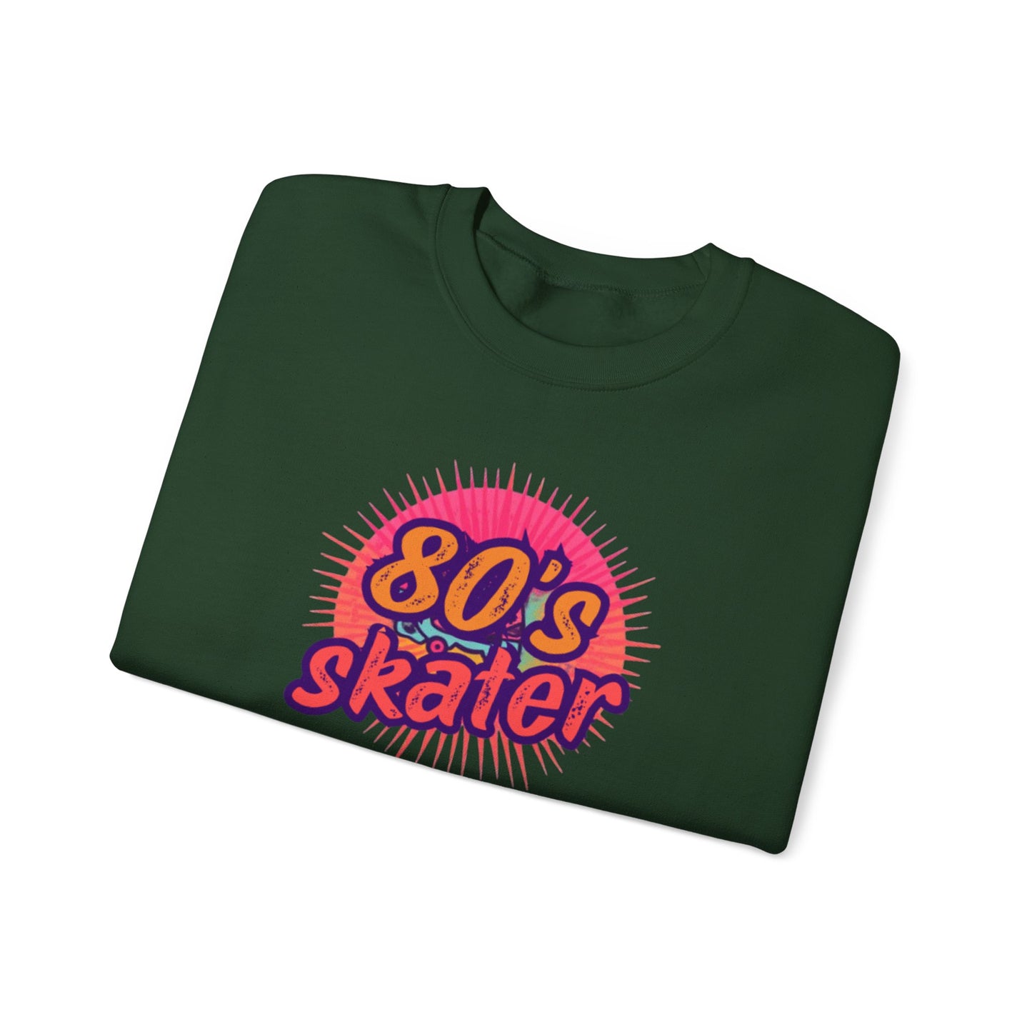 80's Skater Sweatshirt - Retro Skateboarding Crewneck