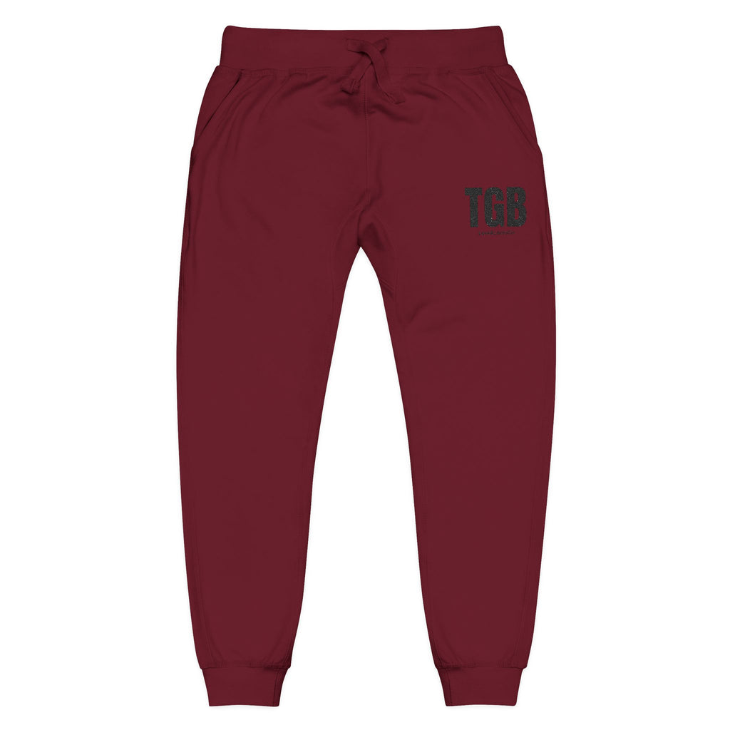 Embroidered 'TGB' Fleece Sweatpants – Cozy Casual Joggers
