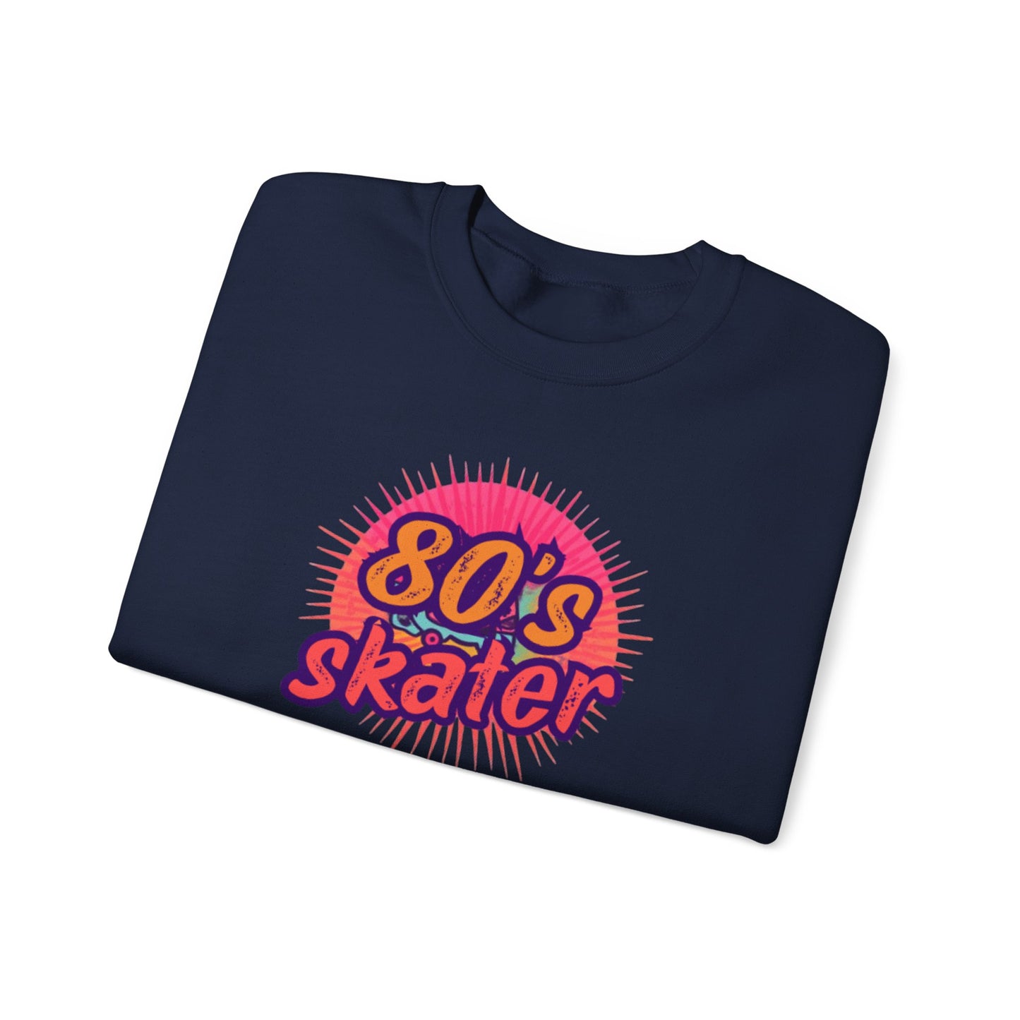 80's Skater Sweatshirt - Retro Skateboarding Crewneck