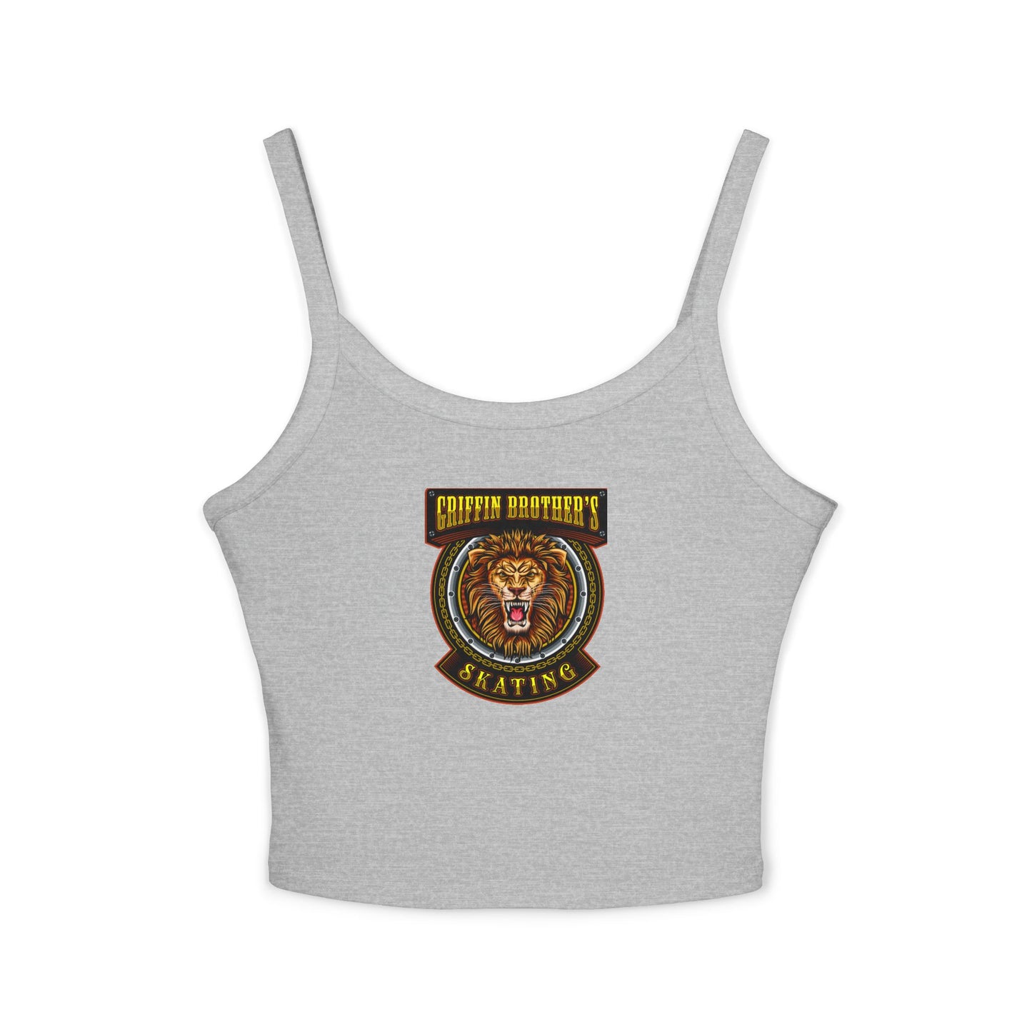 Lion Crest Skating Tank Top — Griffith Brothers Vintage Athletic Crop