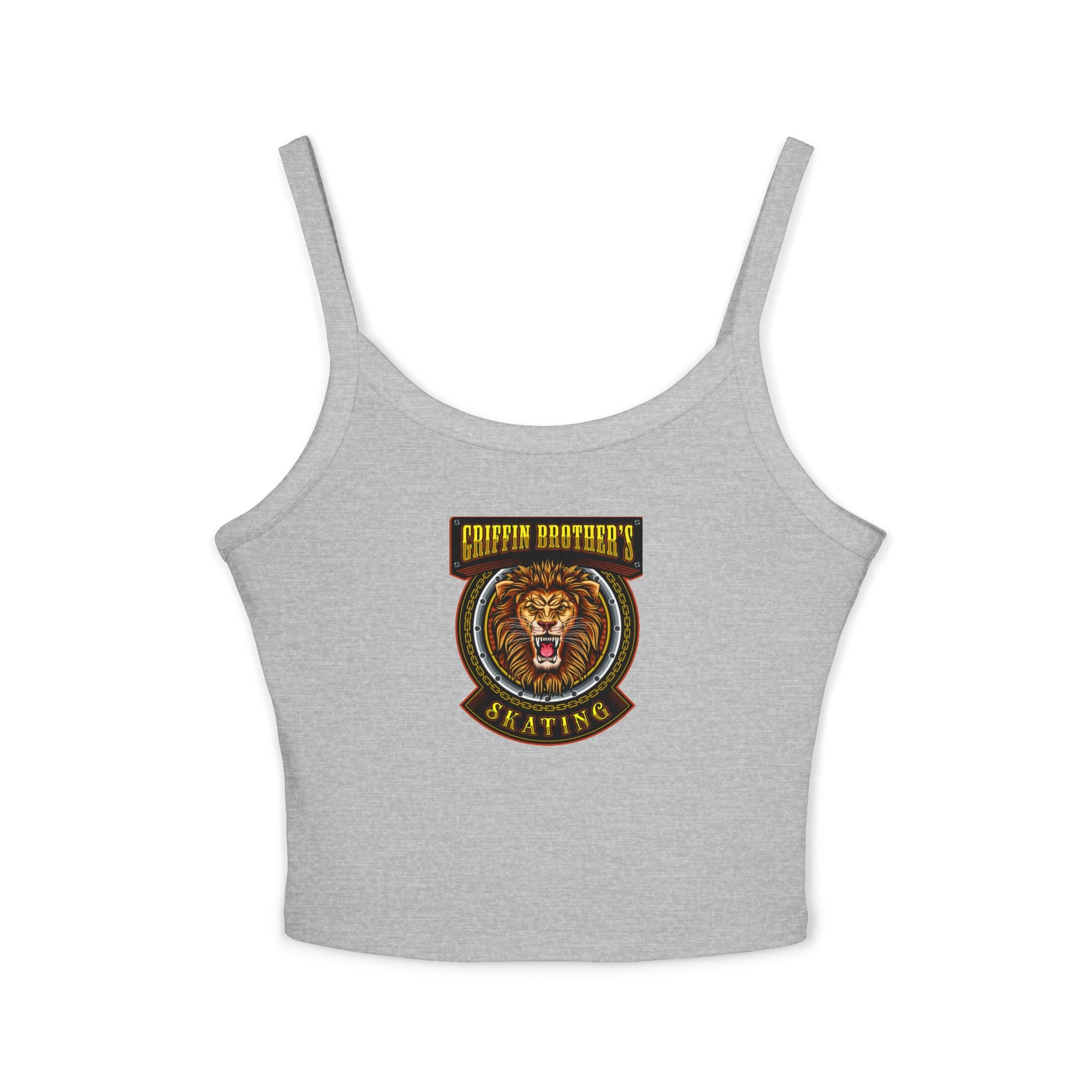 Lion Crest Skating Tank Top — Griffith Brothers Vintage Athletic Crop