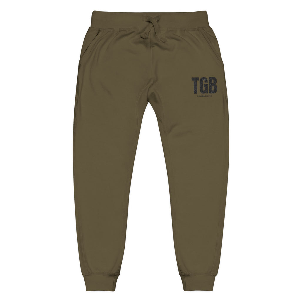 Embroidered 'TGB' Fleece Sweatpants – Cozy Casual Joggers