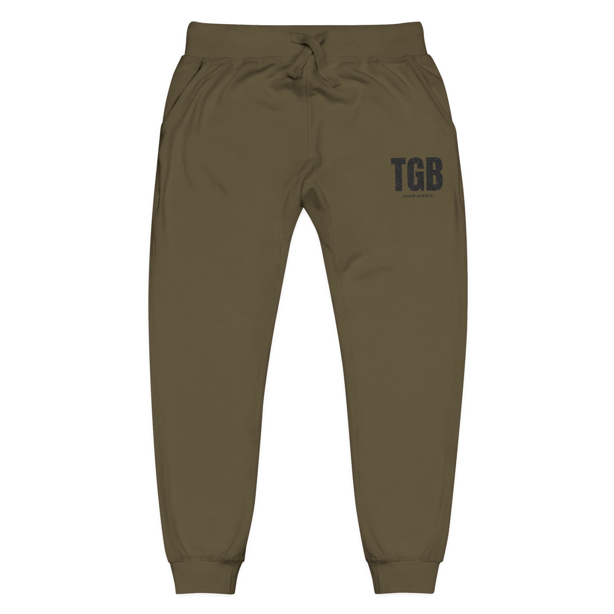 Embroidered 'TGB' Fleece Sweatpants – Cozy Casual Joggers