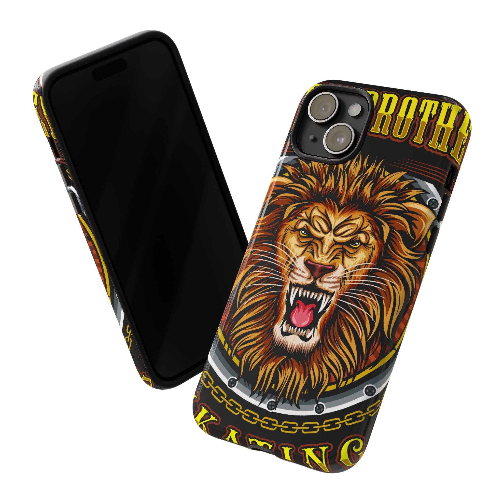 Lion King Tough Cases Phone Case — Fierce Roaring Lion Design, Protective Shockproof Cover