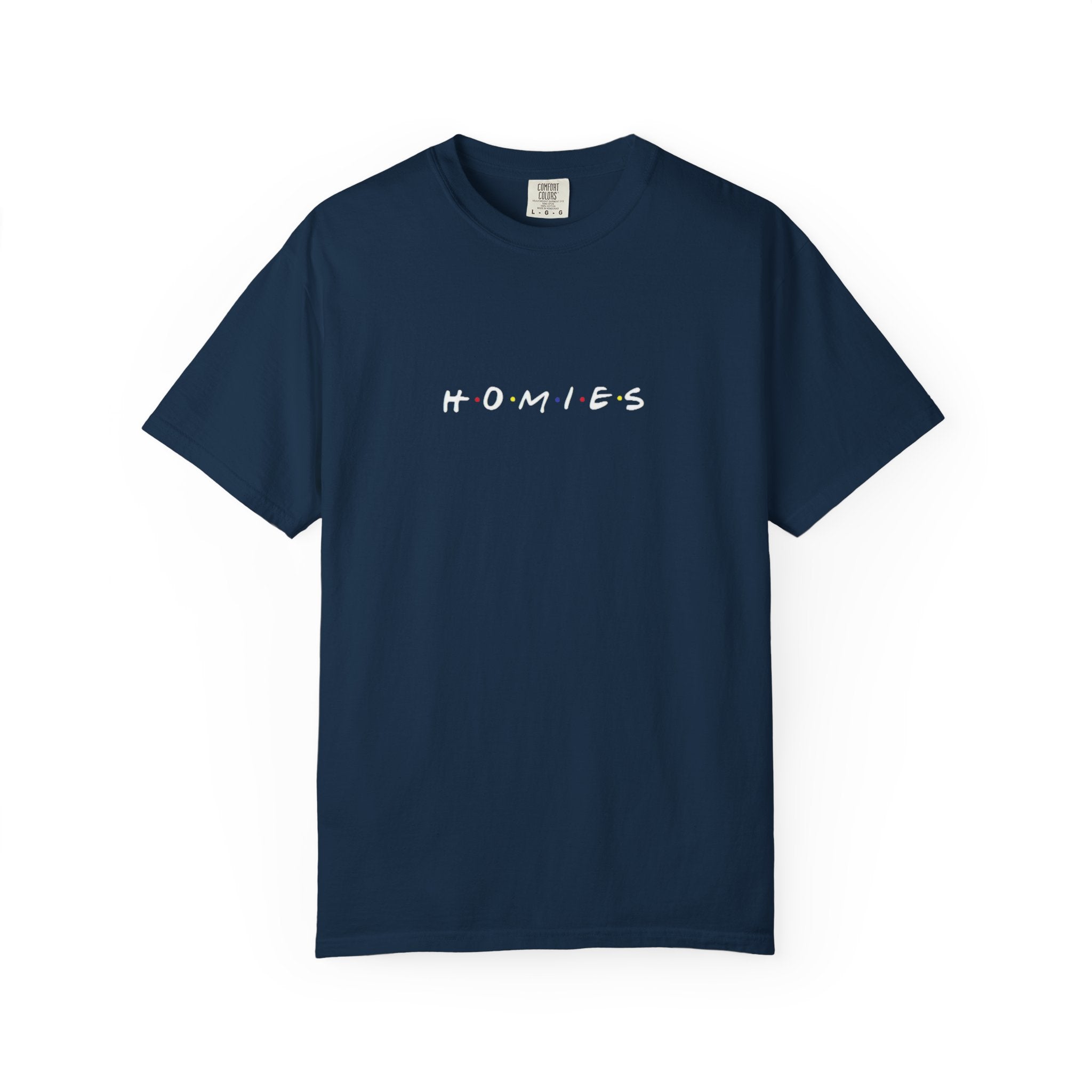 Homies Graphic T-Shirt — Casual Vintage-Inspired Tee for Friends & Streetwear