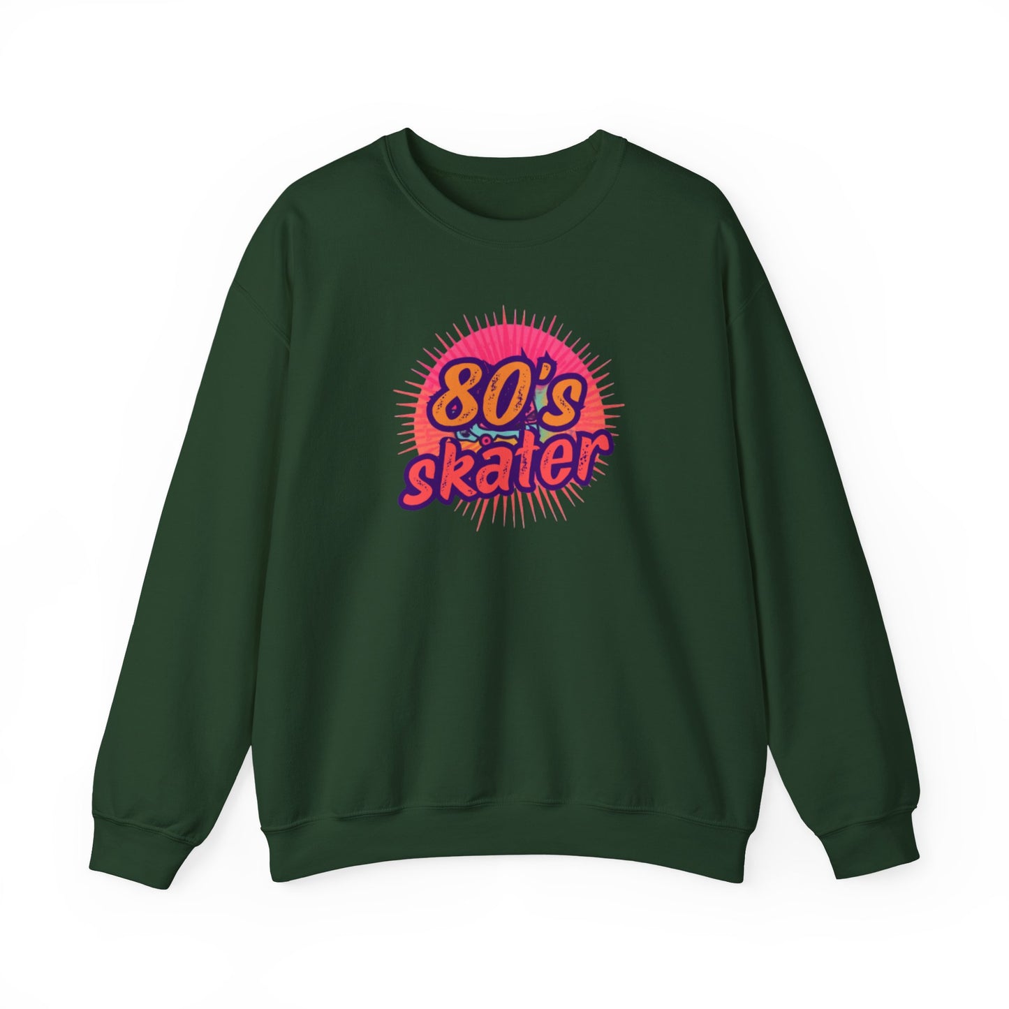 80's Skater Sweatshirt - Retro Skateboarding Crewneck