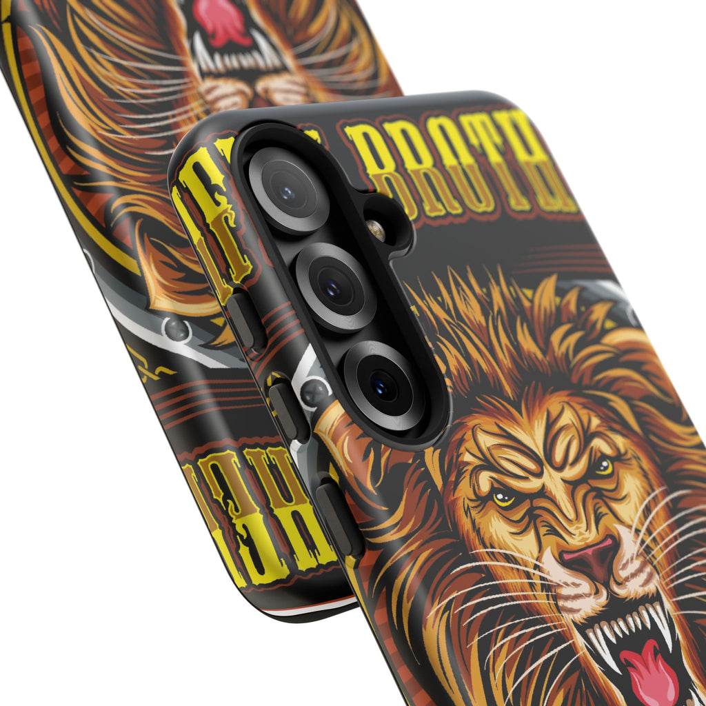 Lion King Tough Cases Phone Case — Fierce Roaring Lion Design, Protective Shockproof Cover