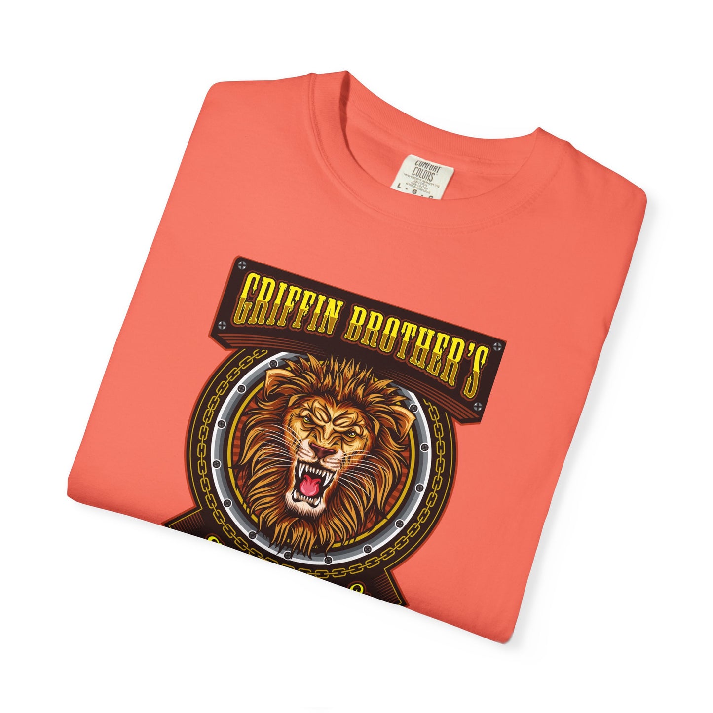 Griffin Brothers Skating Lion T-Shirt — Vintage Skate Crew Tee
