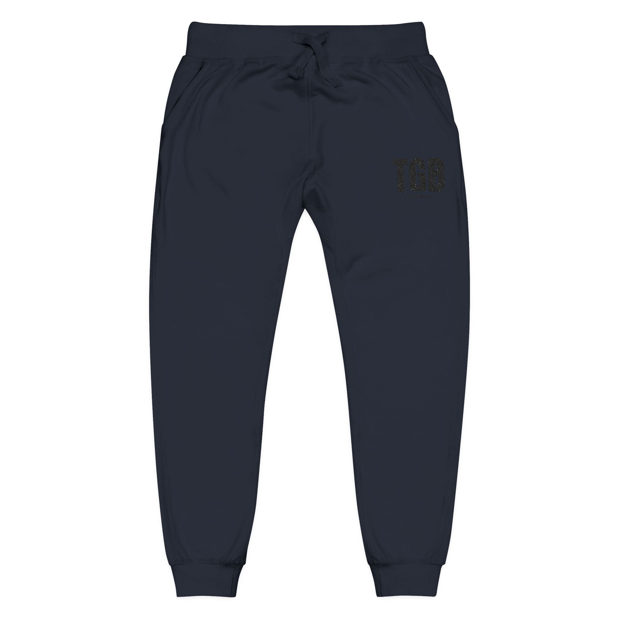 Embroidered 'TGB' Fleece Sweatpants – Cozy Casual Joggers