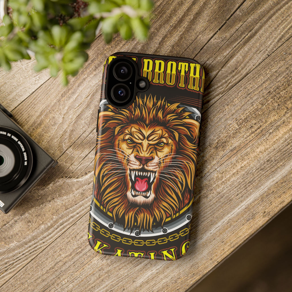 Lion King Tough Cases Phone Case — Fierce Roaring Lion Design, Protective Shockproof Cover