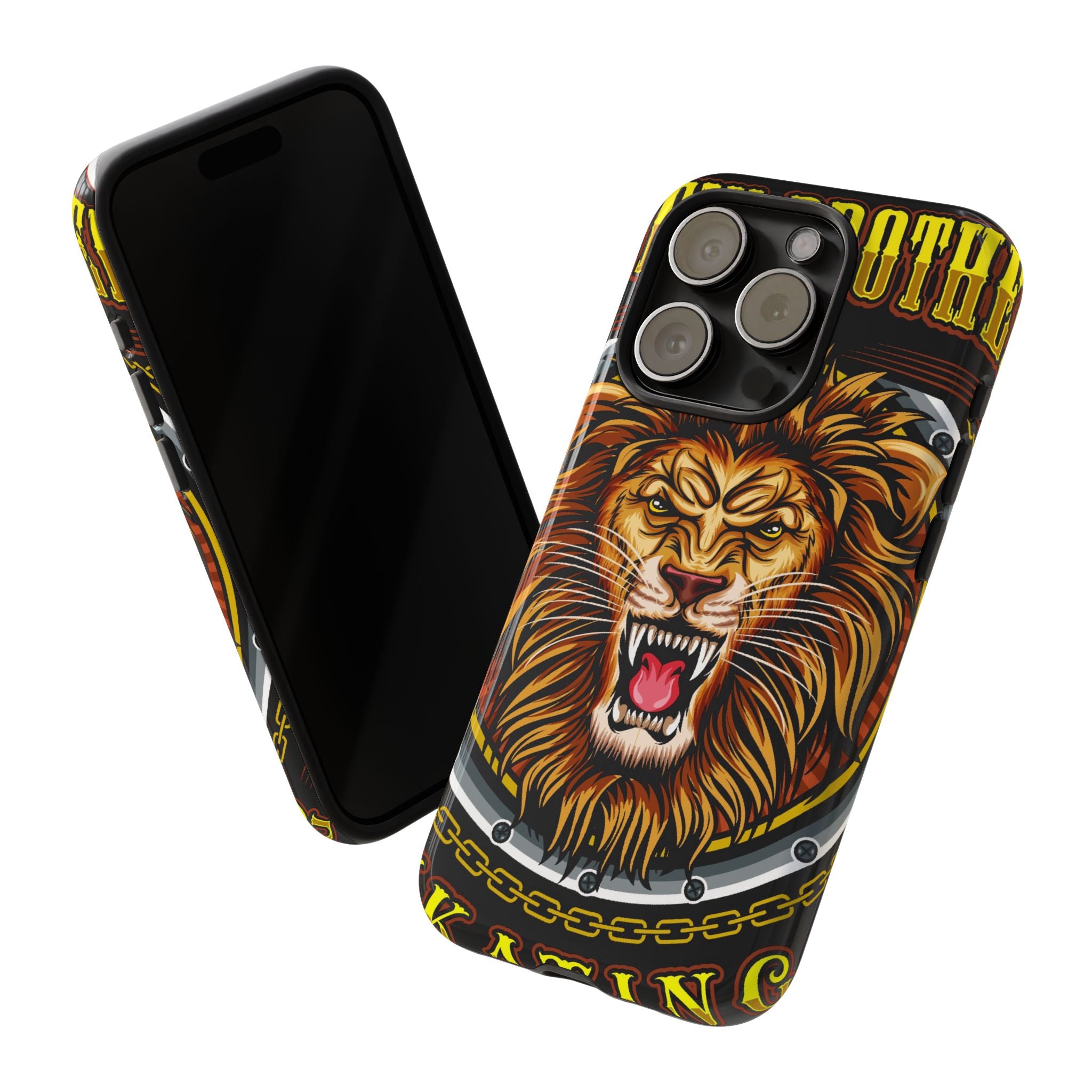 Lion King Tough Cases Phone Case — Fierce Roaring Lion Design, Protective Shockproof Cover