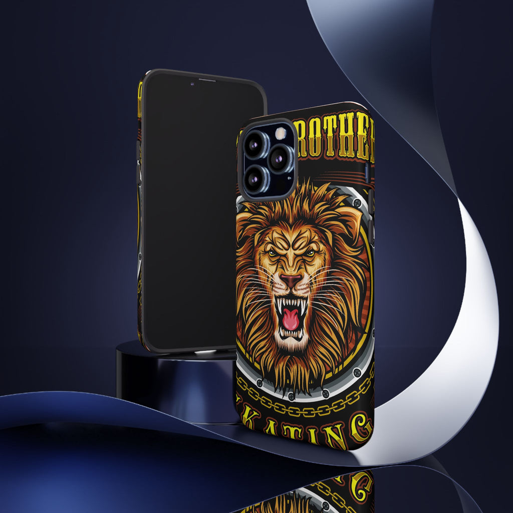 Lion King Tough Cases Phone Case — Fierce Roaring Lion Design, Protective Shockproof Cover