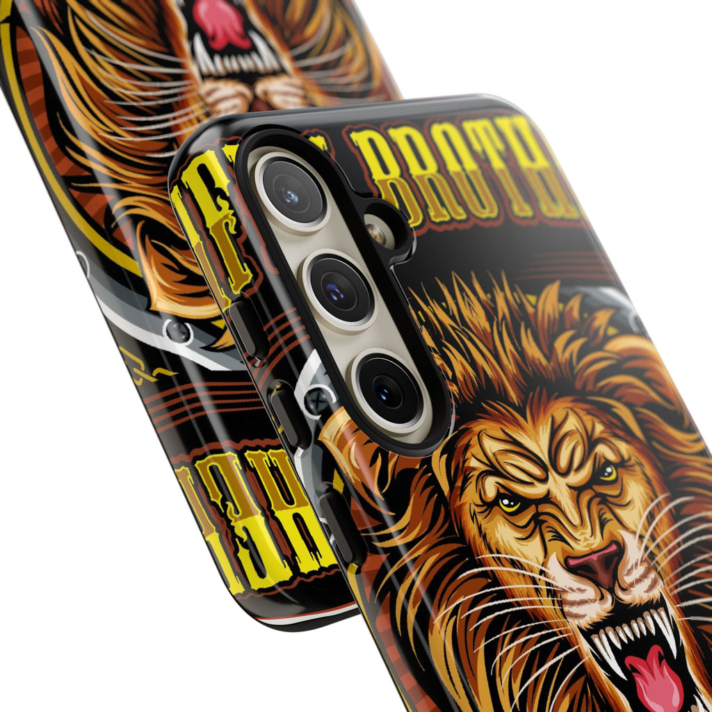 Lion King Tough Cases Phone Case — Fierce Roaring Lion Design, Protective Shockproof Cover