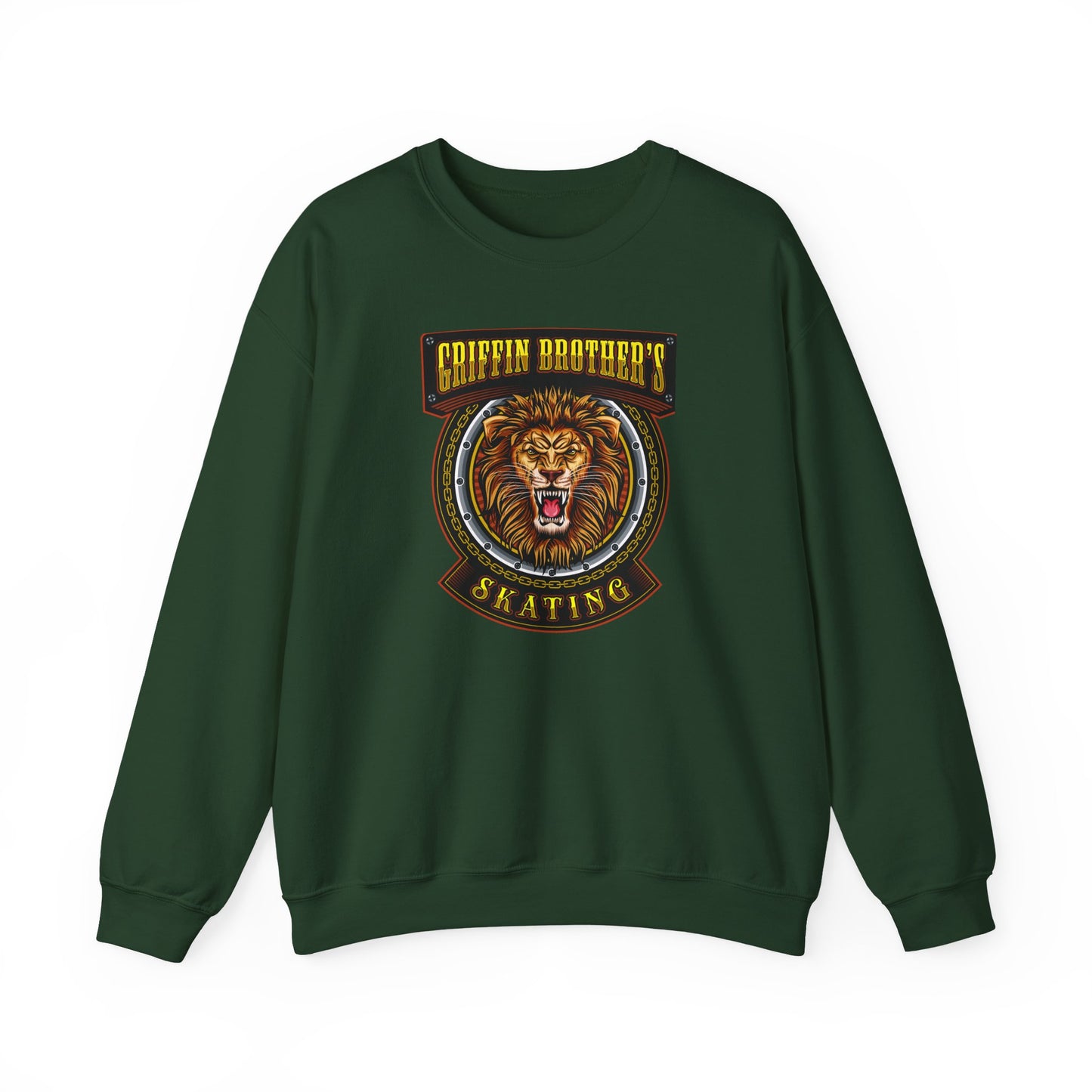 Griffin Brothers Skating Lion Crewneck Sweatshirt