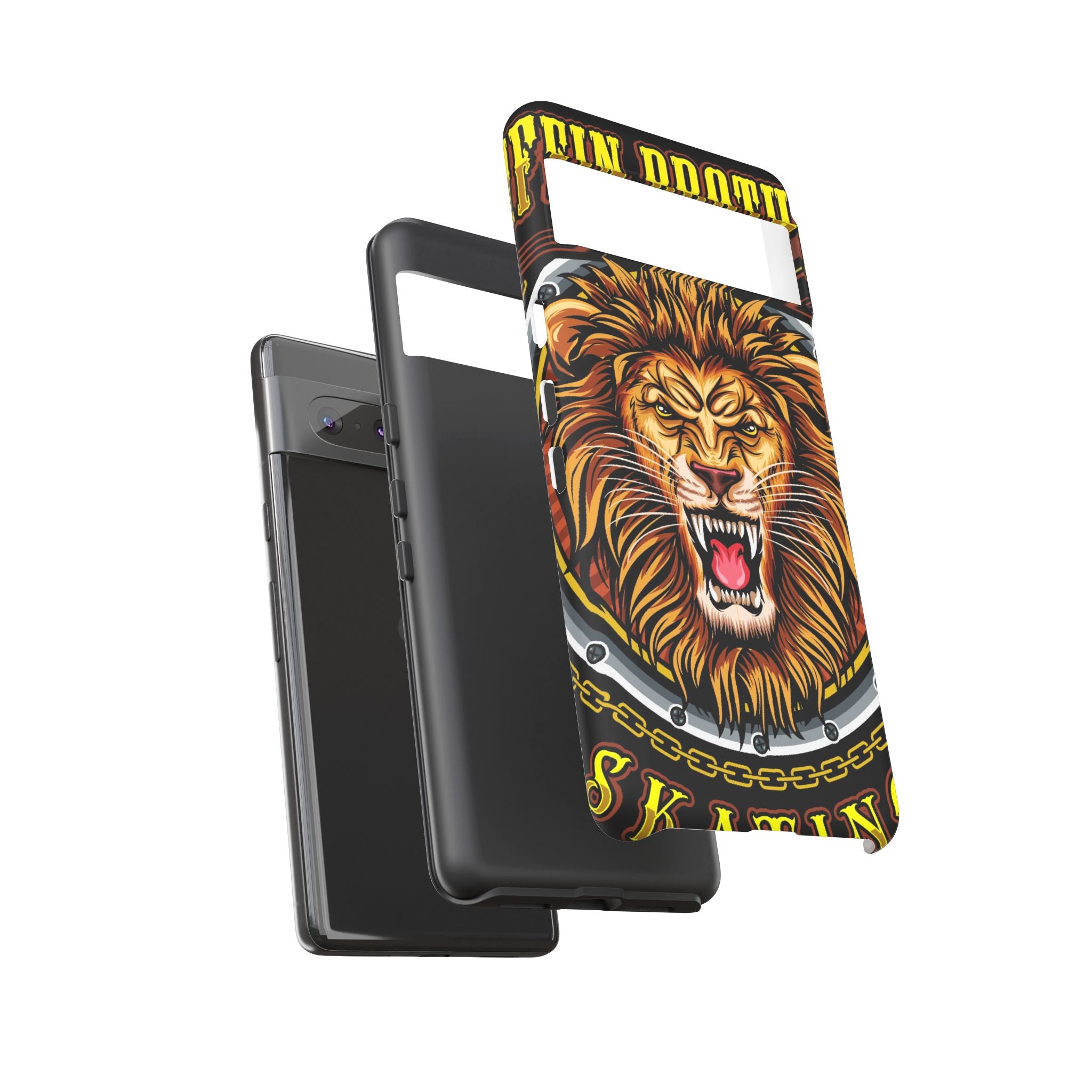 Lion King Tough Cases Phone Case — Fierce Roaring Lion Design, Protective Shockproof Cover