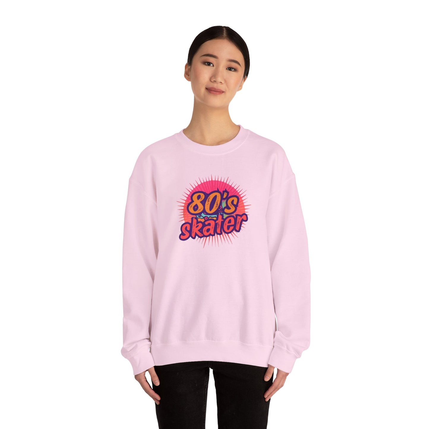 80's Skater Sweatshirt - Retro Skateboarding Crewneck