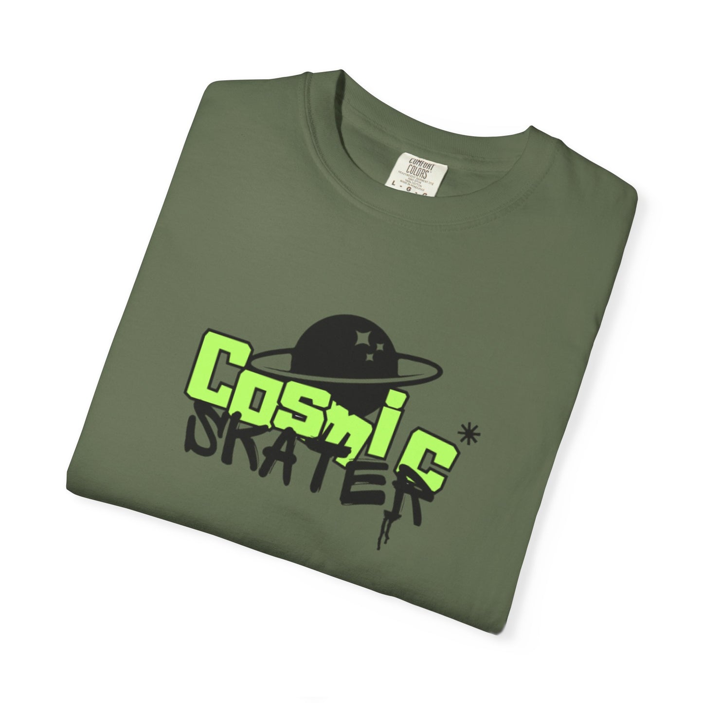 Cosmic Skater Graphic T-Shirt — Planet Skateboard Tee
