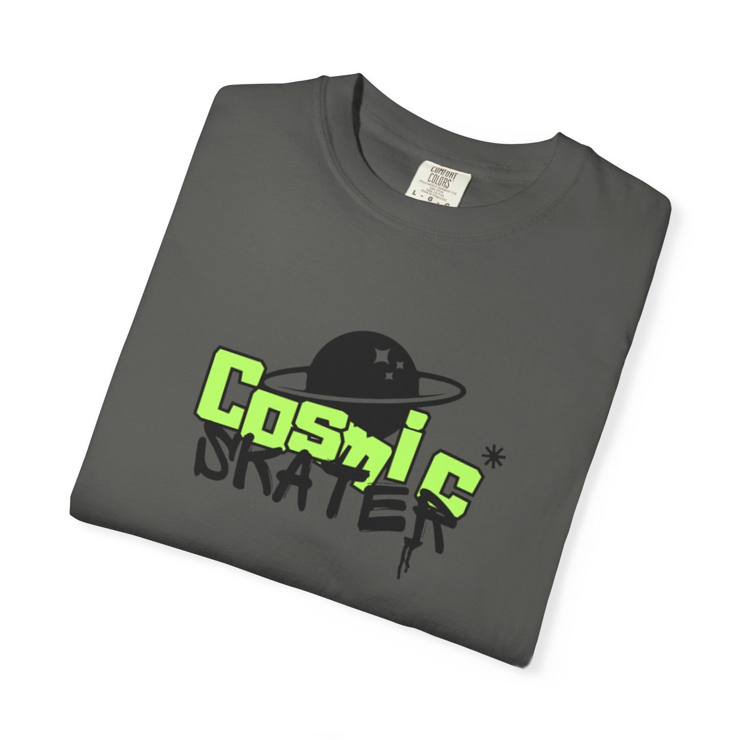 Cosmic Skater Graphic T-Shirt — Planet Skateboard Tee