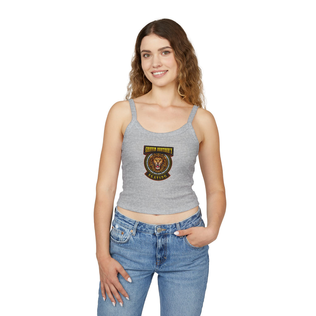 Lion Crest Skating Tank Top — Griffith Brothers Vintage Athletic Crop