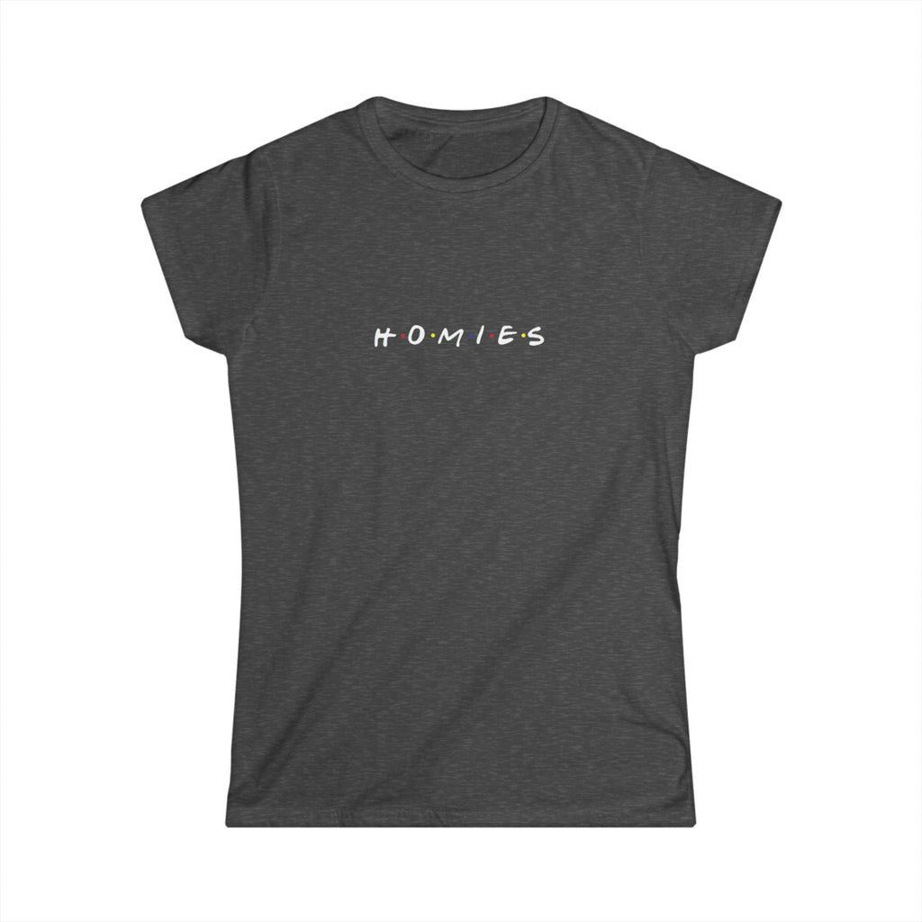 Homies Script Women's Tee — Casual Best Friends Graphic Shirt