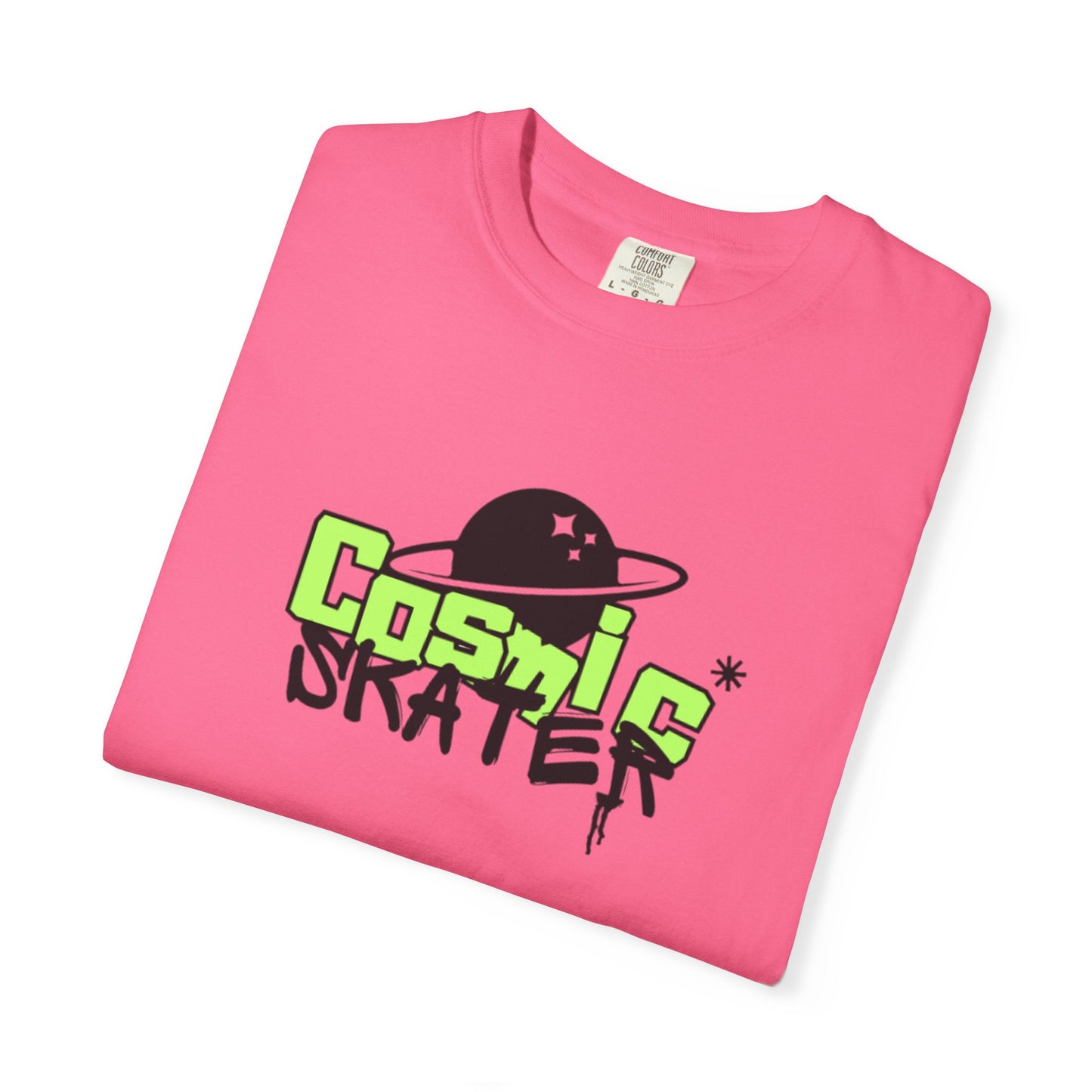 Cosmic Skater Graphic T-Shirt — Planet Skateboard Tee