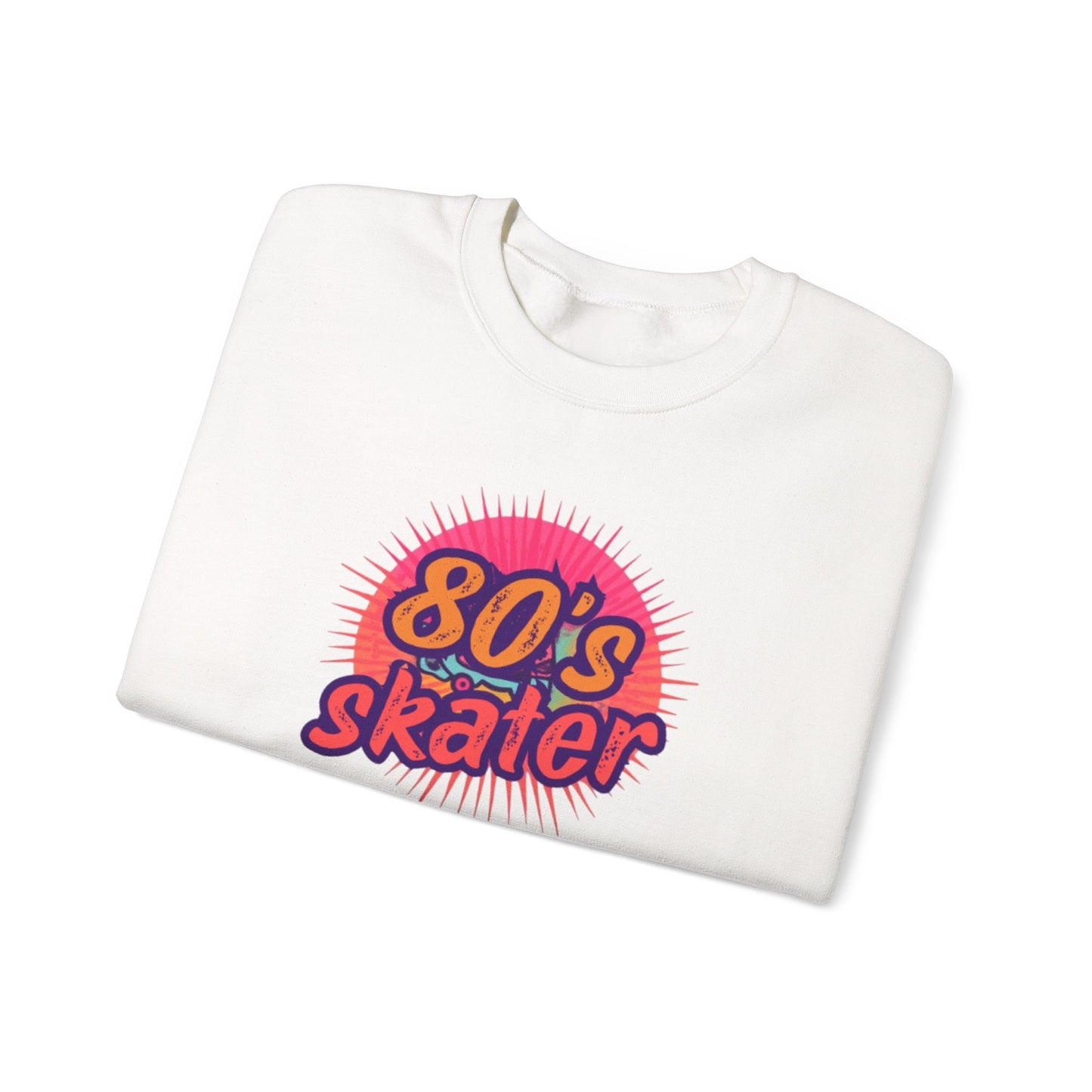 80's Skater Sweatshirt - Retro Skateboarding Crewneck