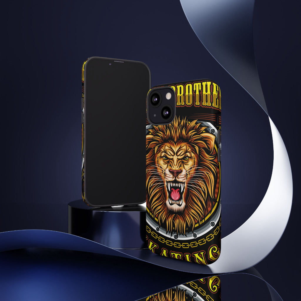 Lion King Tough Cases Phone Case — Fierce Roaring Lion Design, Protective Shockproof Cover
