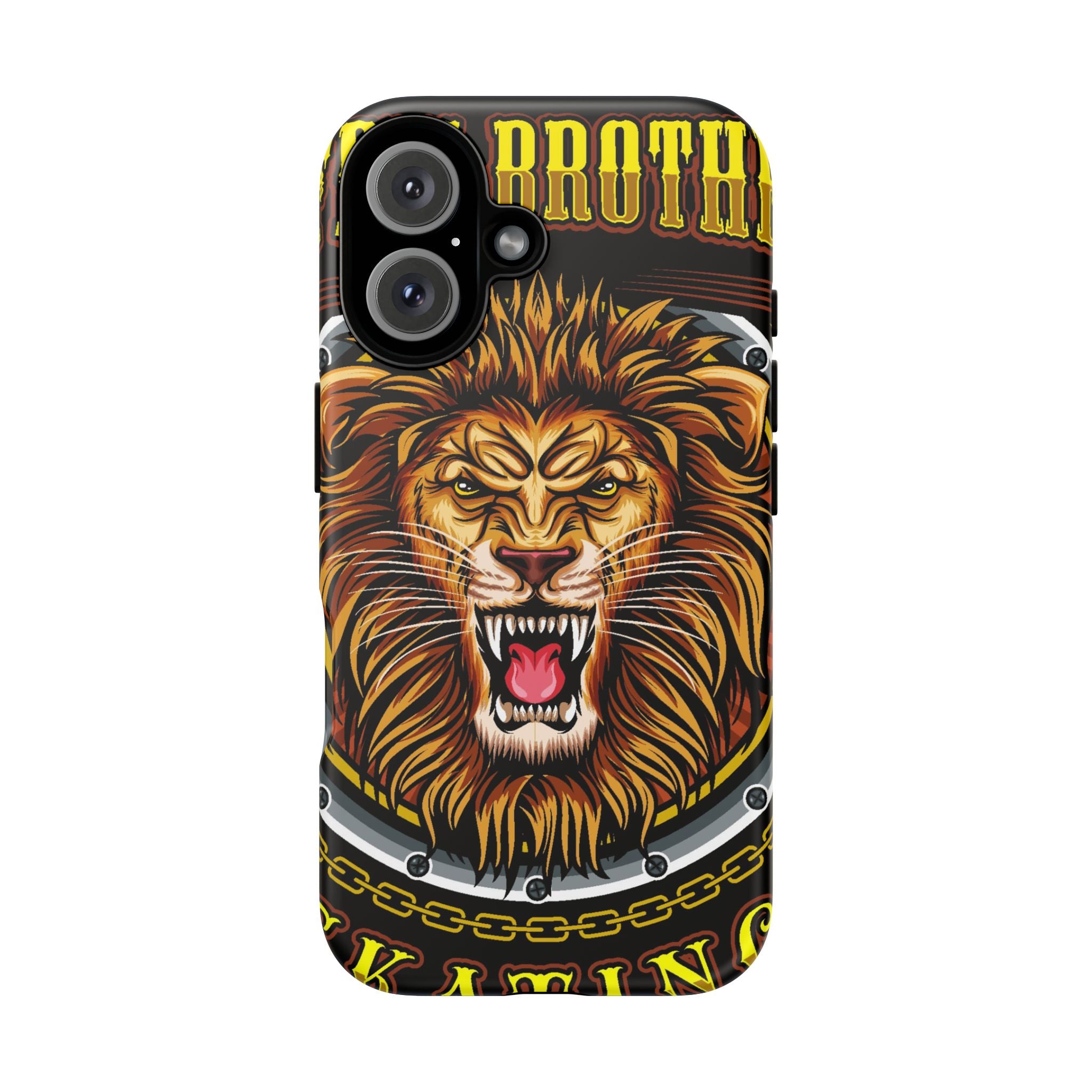 Lion King Tough Cases Phone Case — Fierce Roaring Lion Design, Protective Shockproof Cover