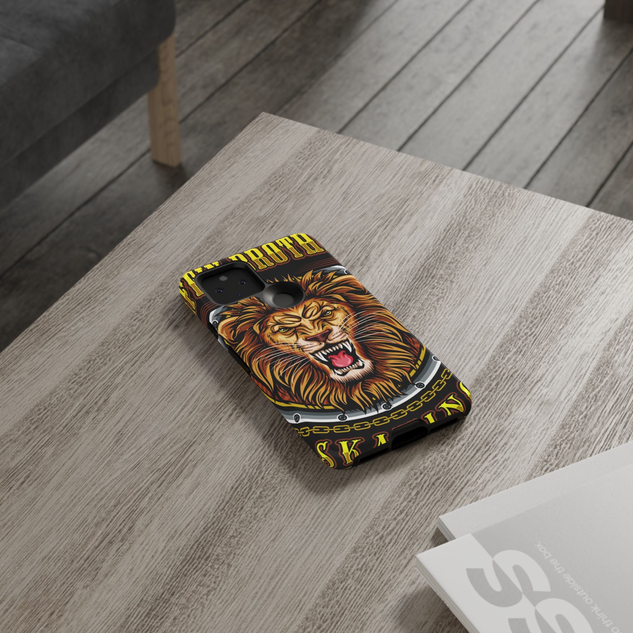 Lion King Tough Cases Phone Case — Fierce Roaring Lion Design, Protective Shockproof Cover