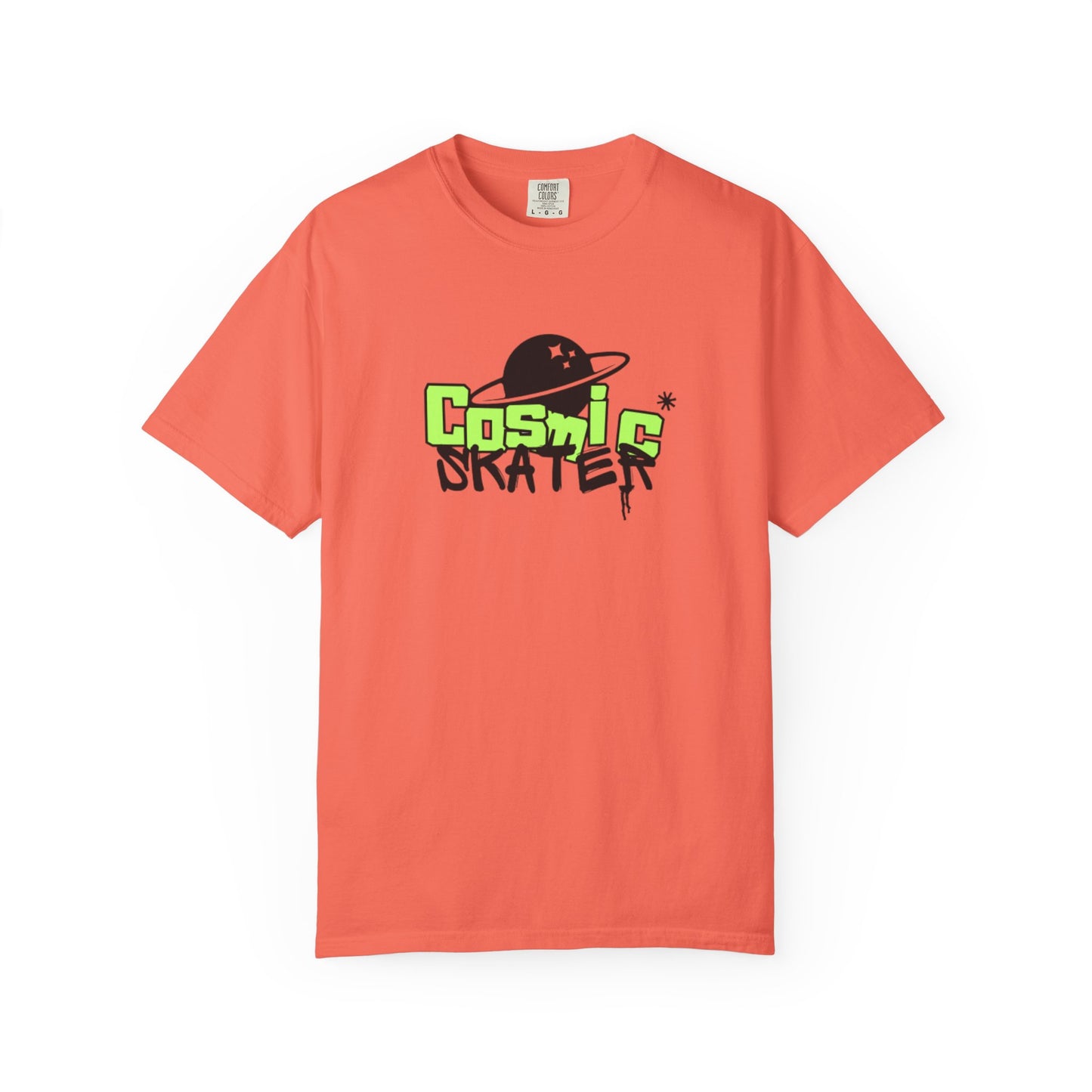 Cosmic Skater Graphic T-Shirt — Planet Skateboard Tee