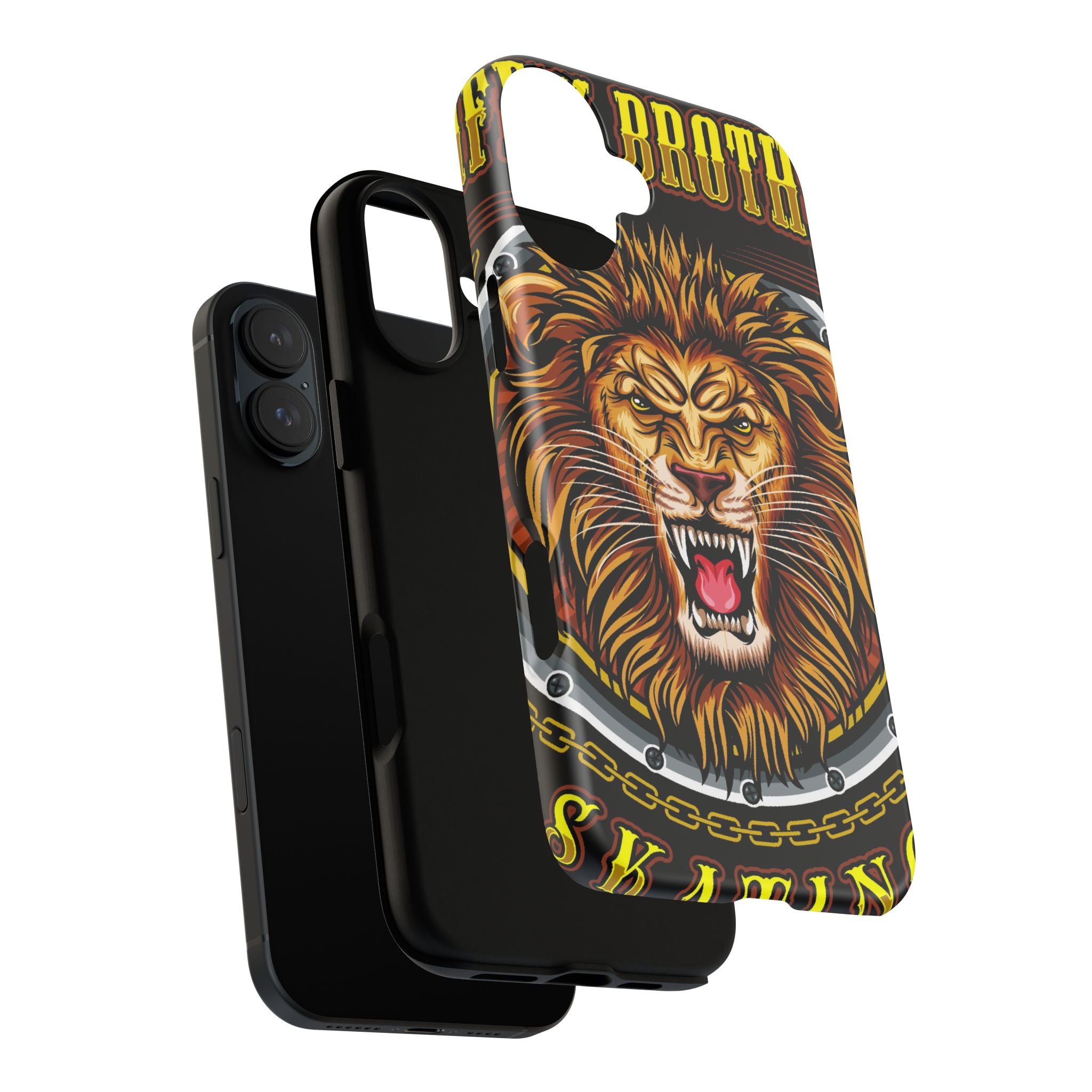 Lion King Tough Cases Phone Case — Fierce Roaring Lion Design, Protective Shockproof Cover