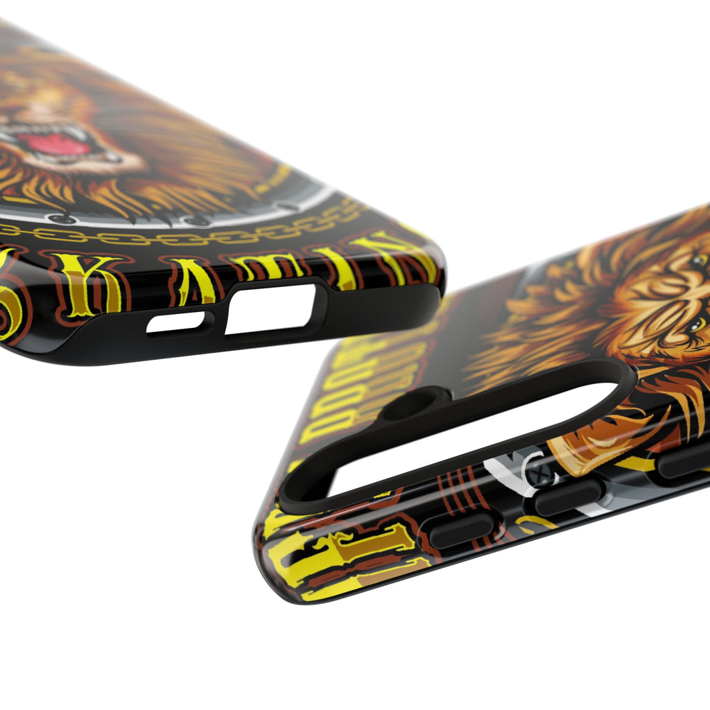 Lion King Tough Cases Phone Case — Fierce Roaring Lion Design, Protective Shockproof Cover