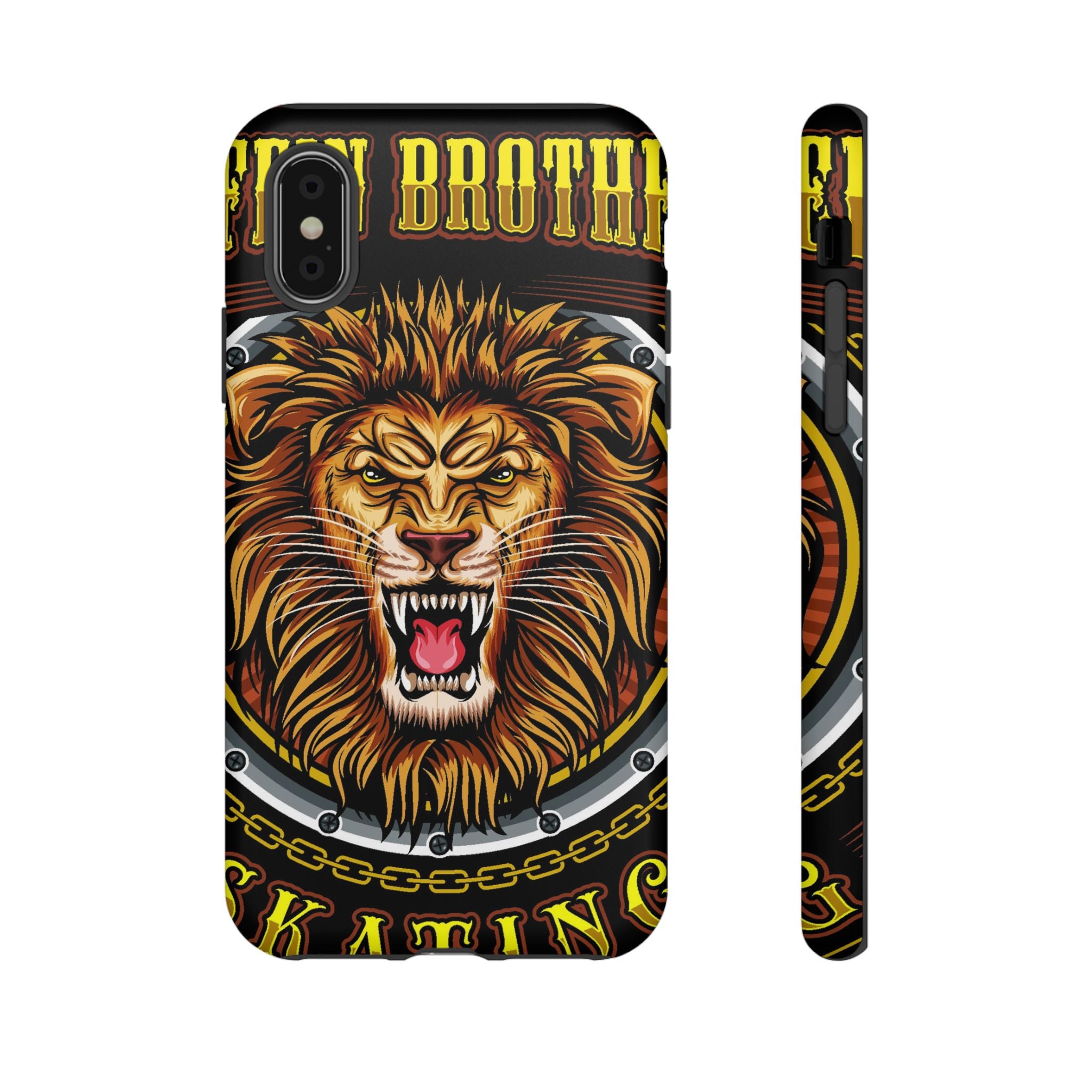 Lion King Tough Cases Phone Case — Fierce Roaring Lion Design, Protective Shockproof Cover