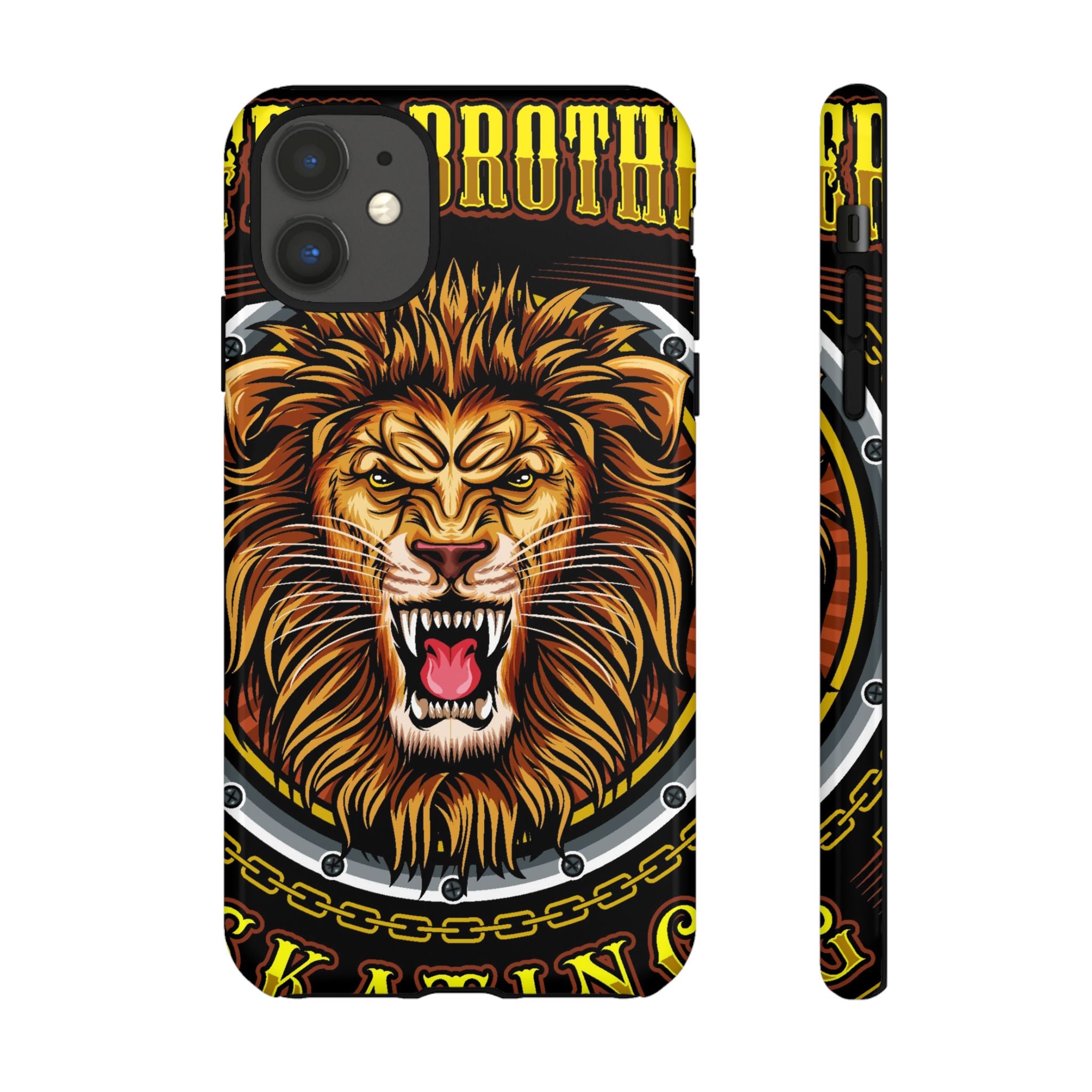Lion King Tough Cases Phone Case — Fierce Roaring Lion Design, Protective Shockproof Cover