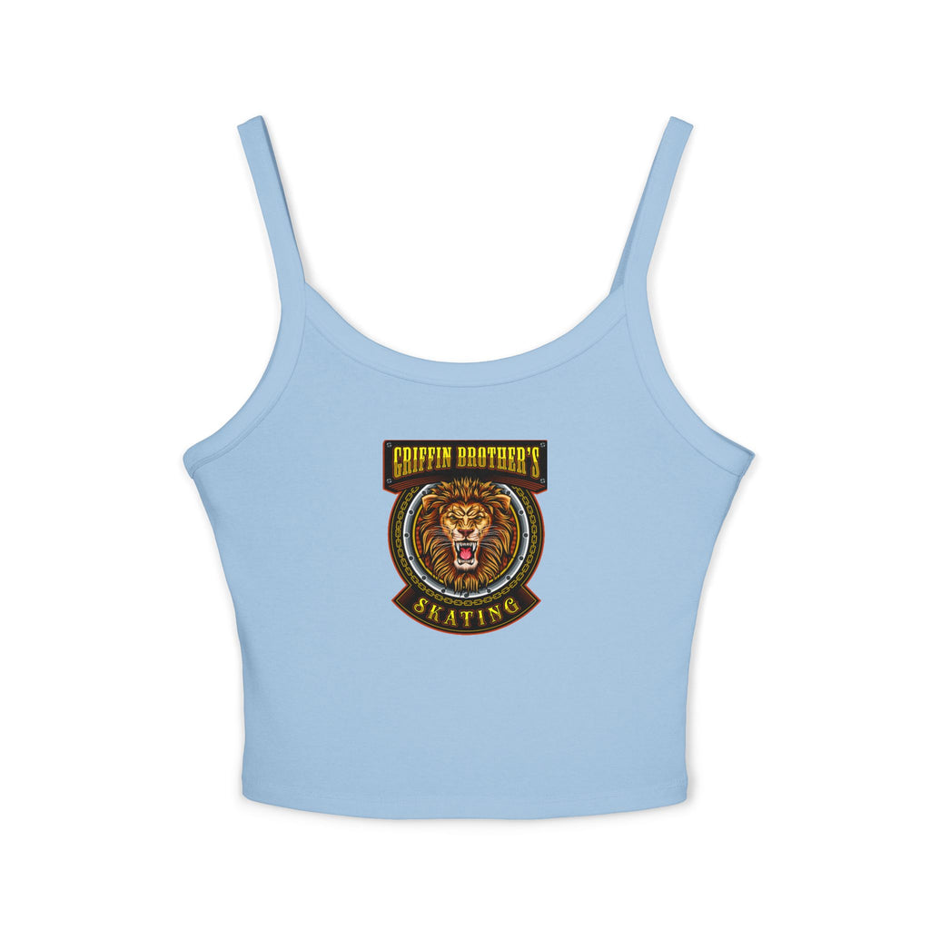Lion Crest Skating Tank Top — Griffith Brothers Vintage Athletic Crop