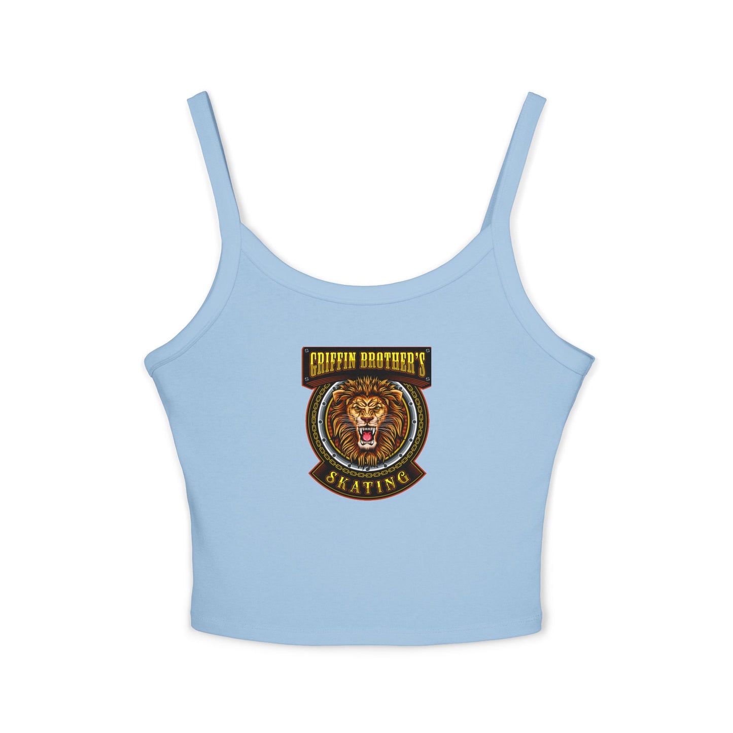 Lion Crest Skating Tank Top — Griffith Brothers Vintage Athletic Crop