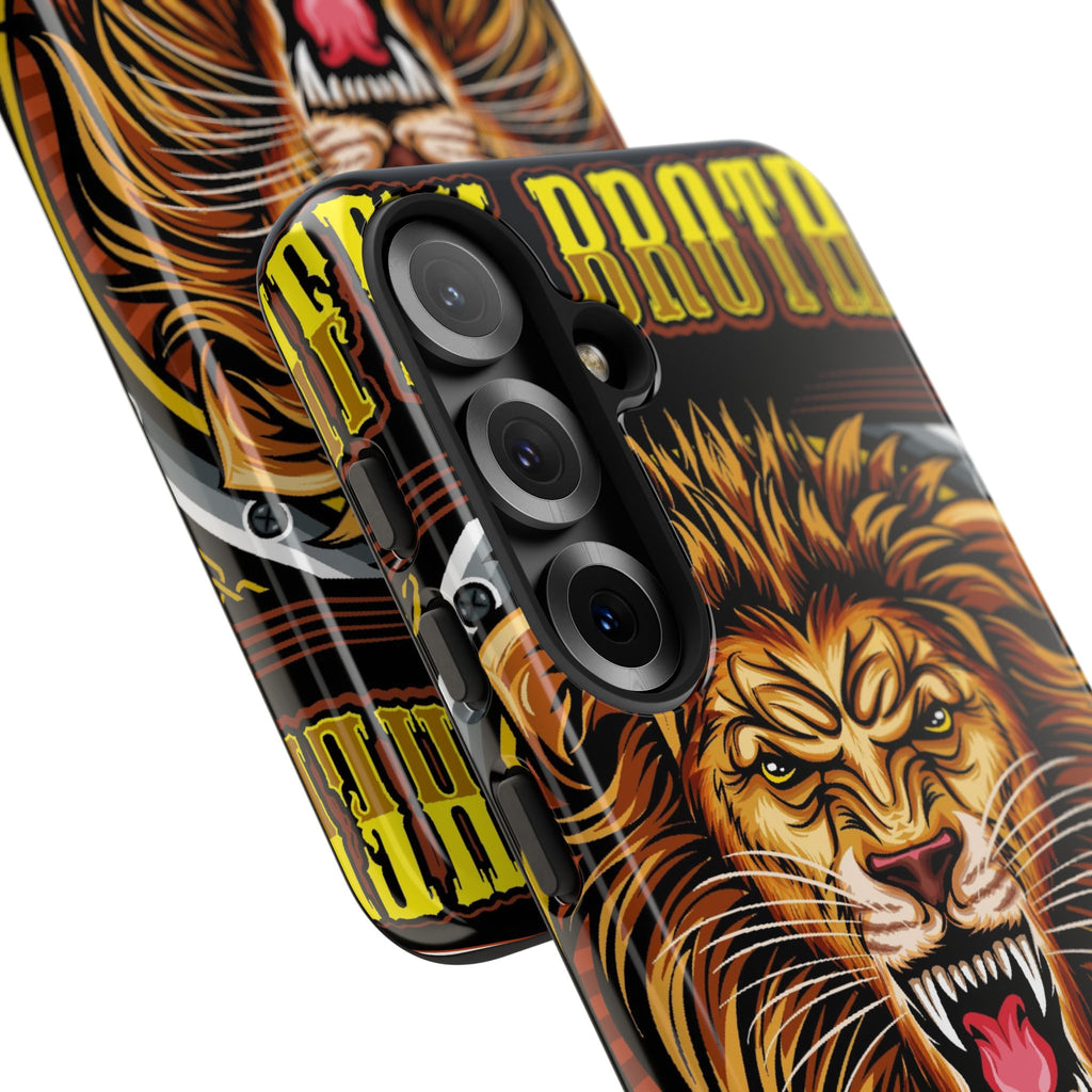 Lion King Tough Cases Phone Case — Fierce Roaring Lion Design, Protective Shockproof Cover