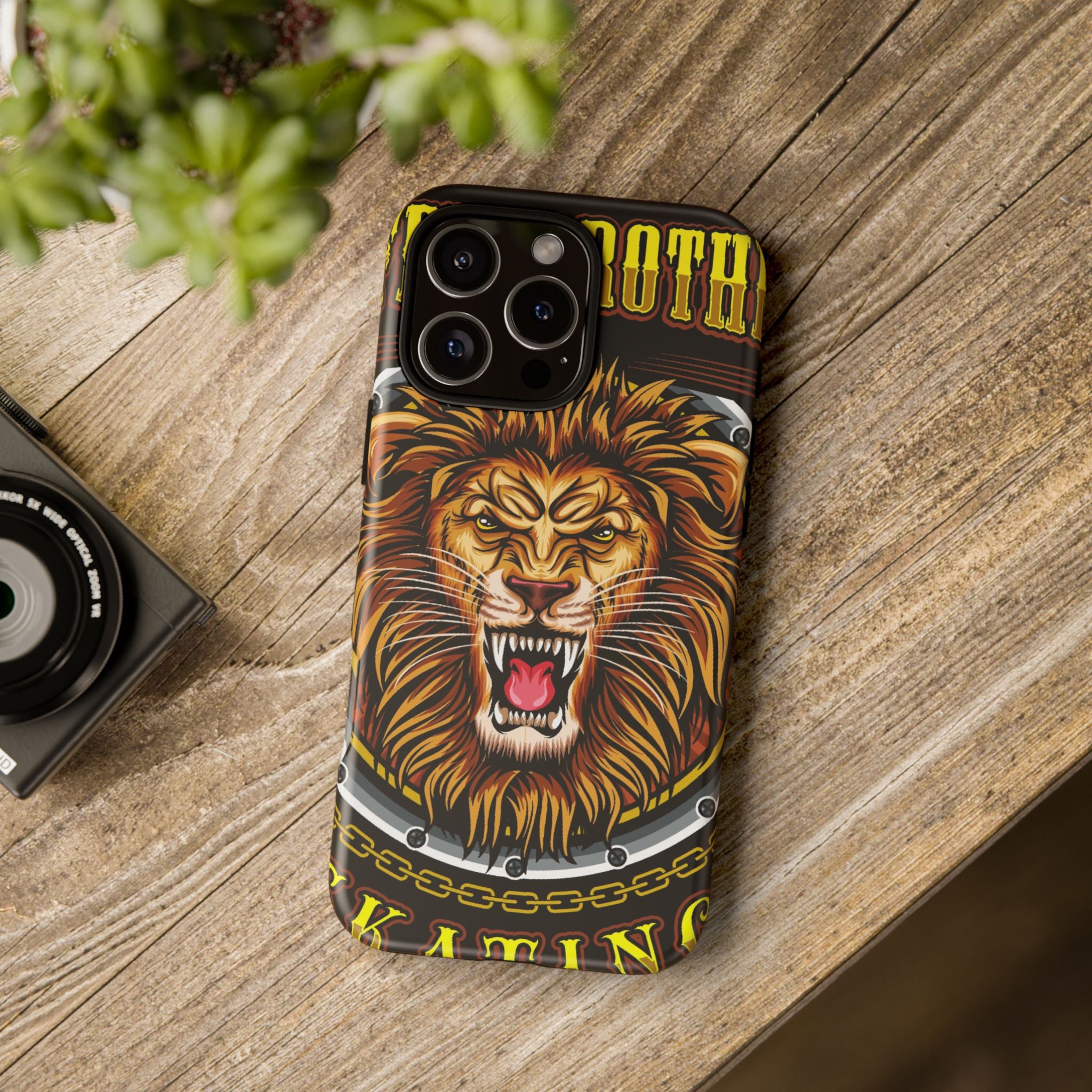 Lion King Tough Cases Phone Case — Fierce Roaring Lion Design, Protective Shockproof Cover