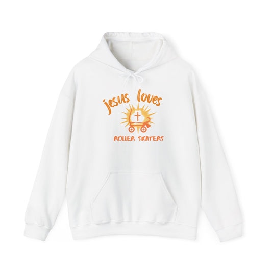 Jesus Loves Roller Skaters Hoodie – Christian Roller Skating Hoodie
