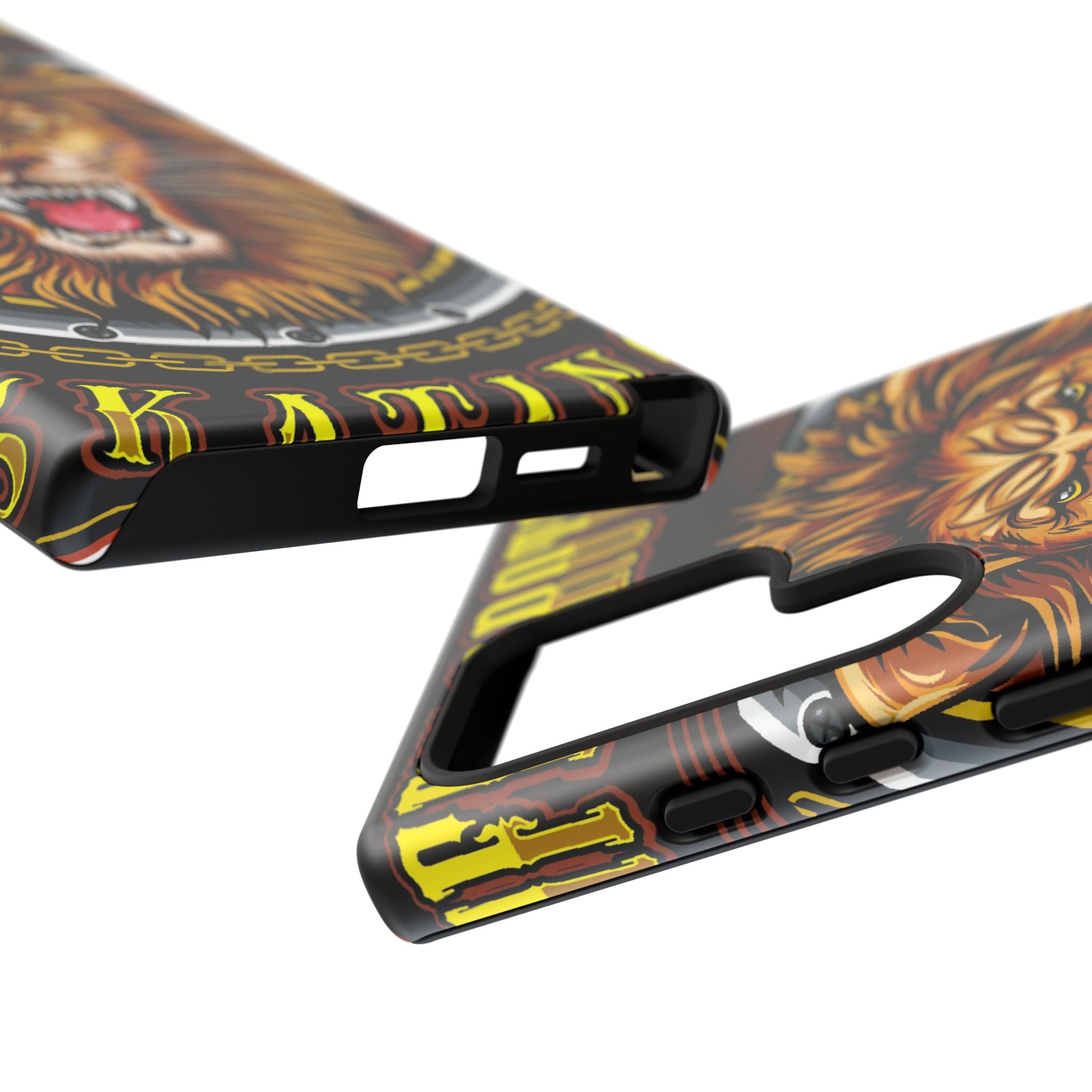Lion King Tough Cases Phone Case — Fierce Roaring Lion Design, Protective Shockproof Cover