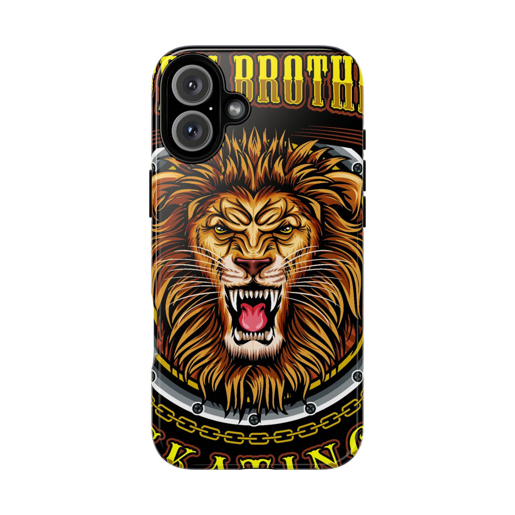Lion King Tough Cases Phone Case — Fierce Roaring Lion Design, Protective Shockproof Cover